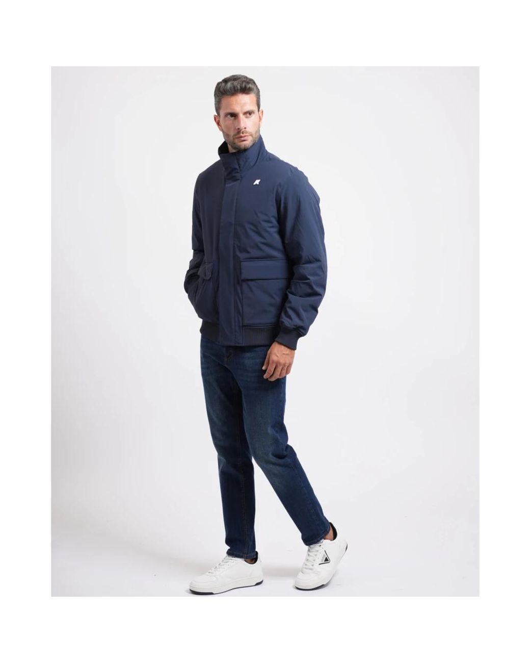 K-Way Blue Bomber Jackets for men