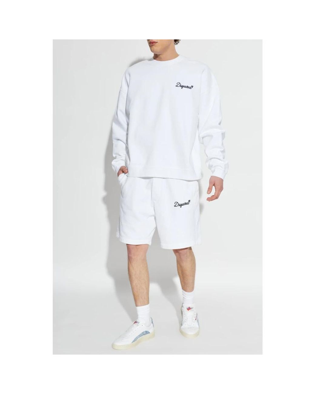DSquared² White Casual Shorts for men