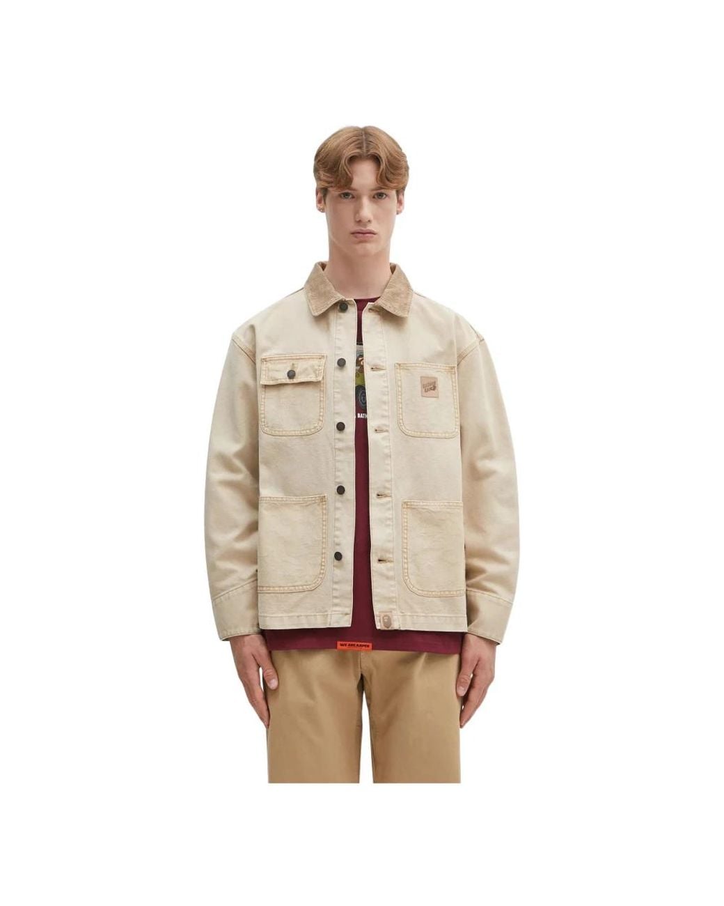 Light Jackets di A Bathing Ape in Natural da Uomo