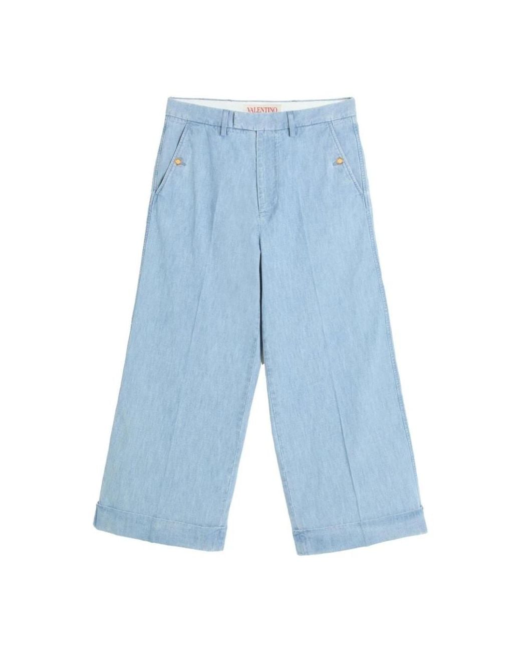 Valentino Garavani Blue Wide Trousers for men