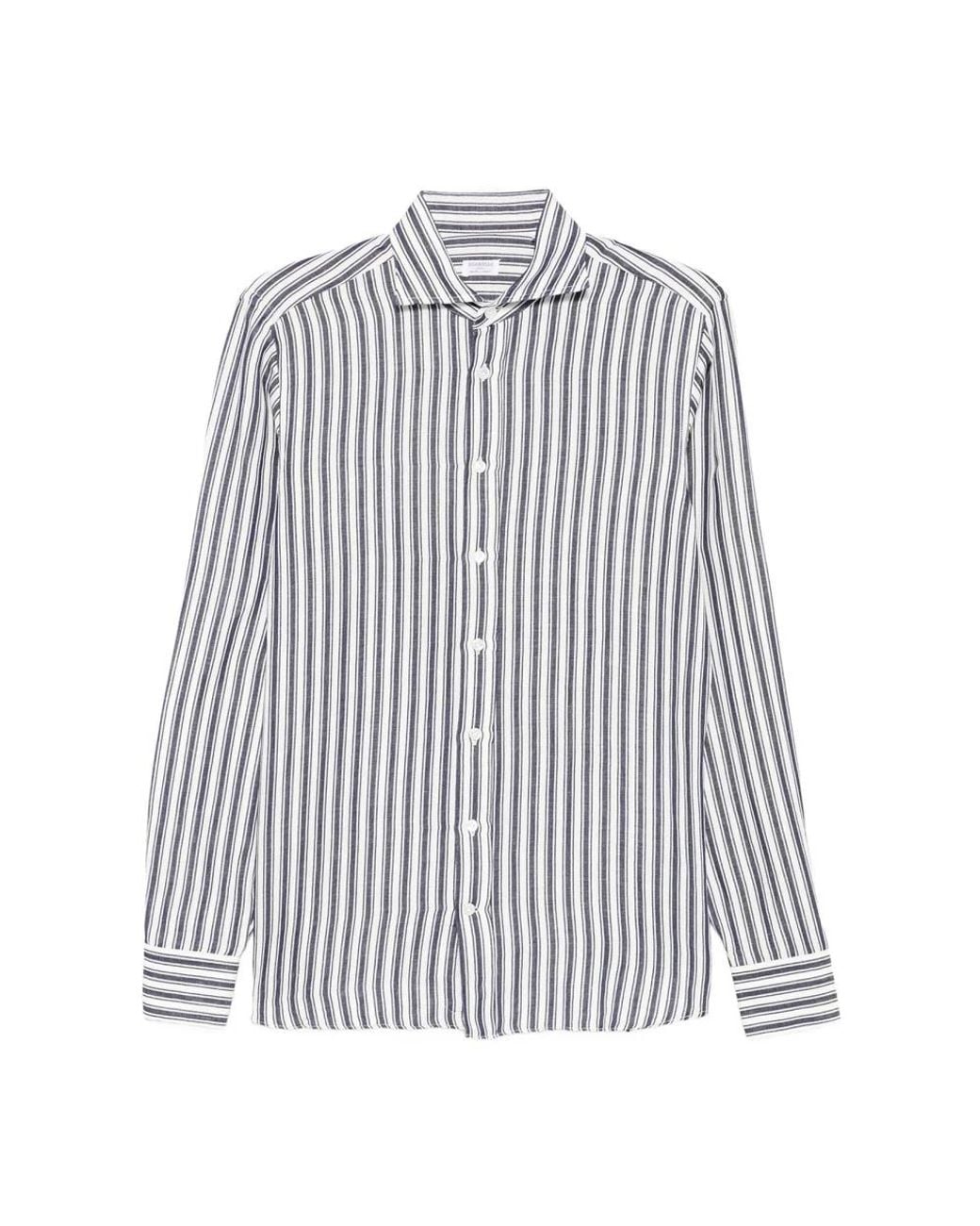 Borriello Blue Casual Shirts for men