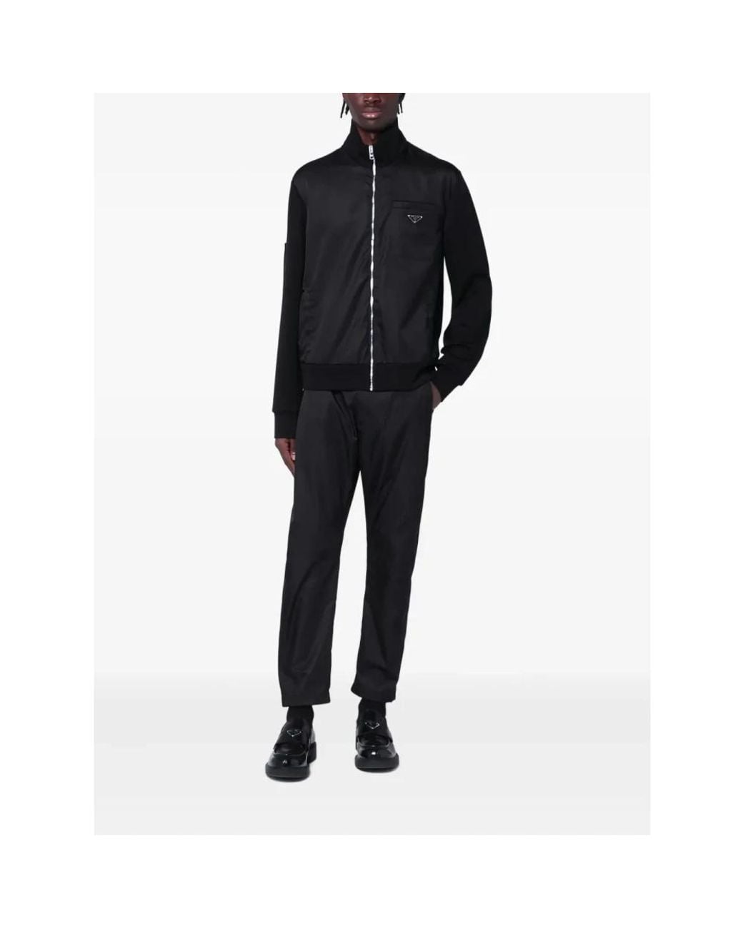 Prada Black Zip-Throughs for men