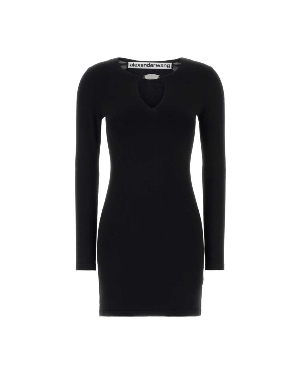 Alexander Wang Stretch Viscose Blend Mini Jurk in het Black