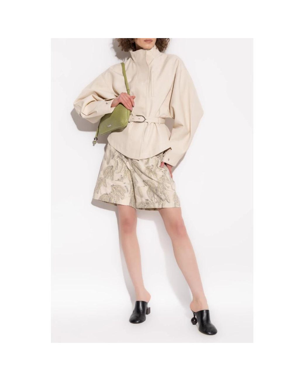 Jacquemus Natural Patterned Shorts