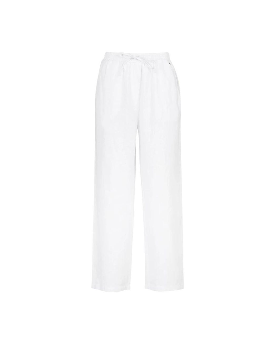 Barbour White Wide Trousers
