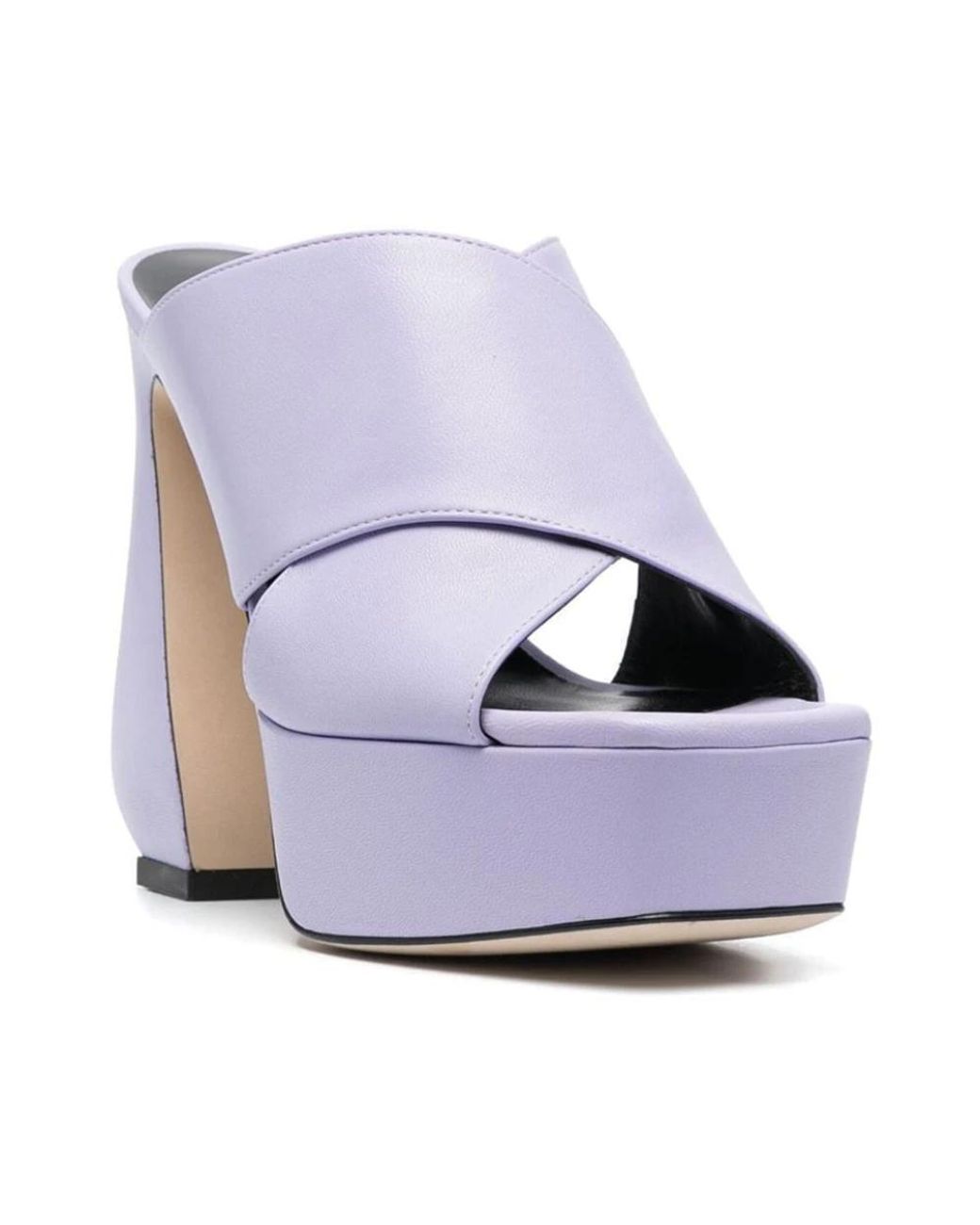 Sergio Rossi Blue Heeled Mules
