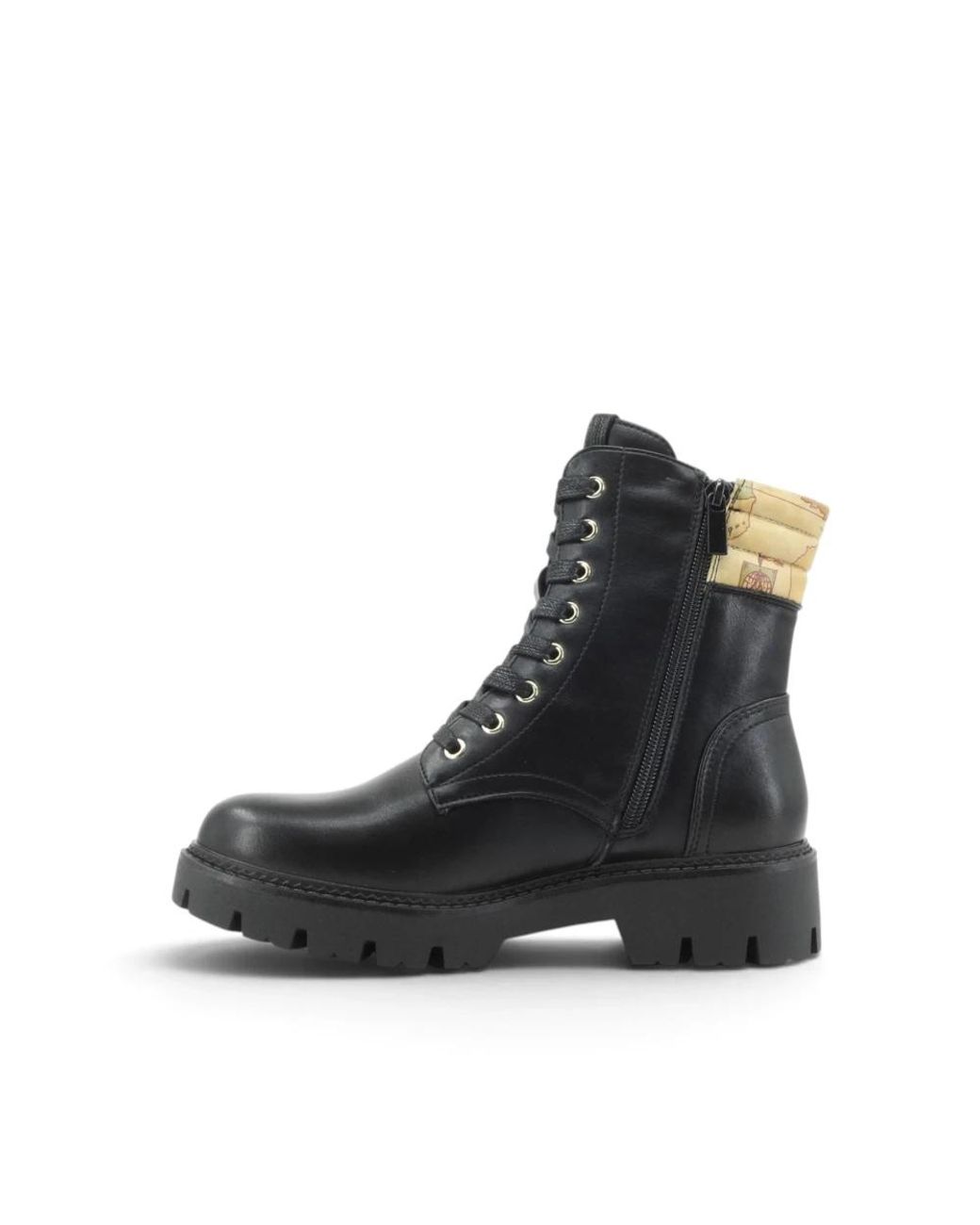 Alviero Martini 1A Classe Black Lace-Up Boots