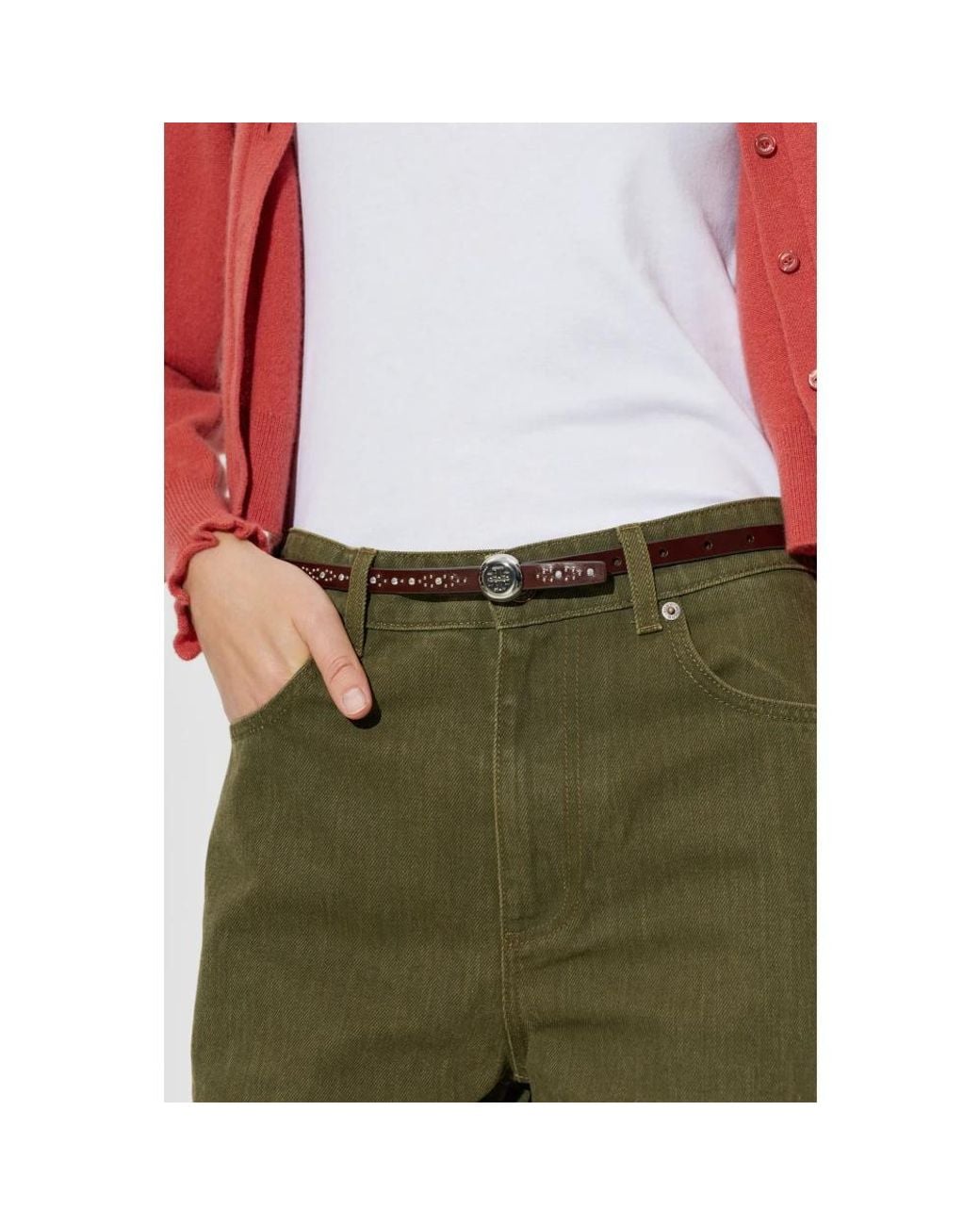 Belts di Tory Burch in Brown