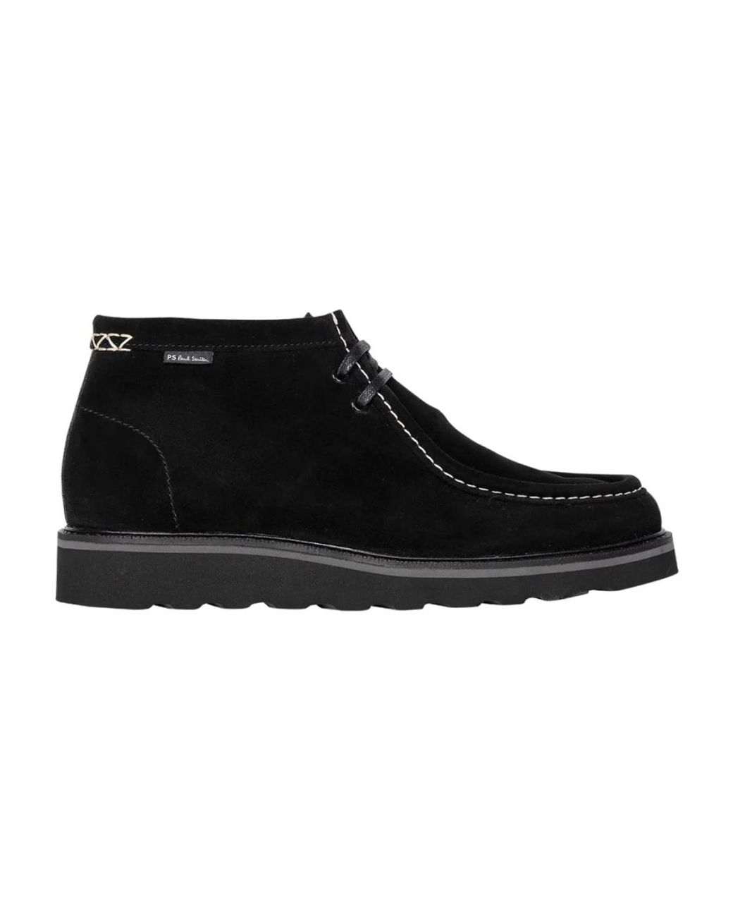 Paul Smith Black Lace-Up Boots for men