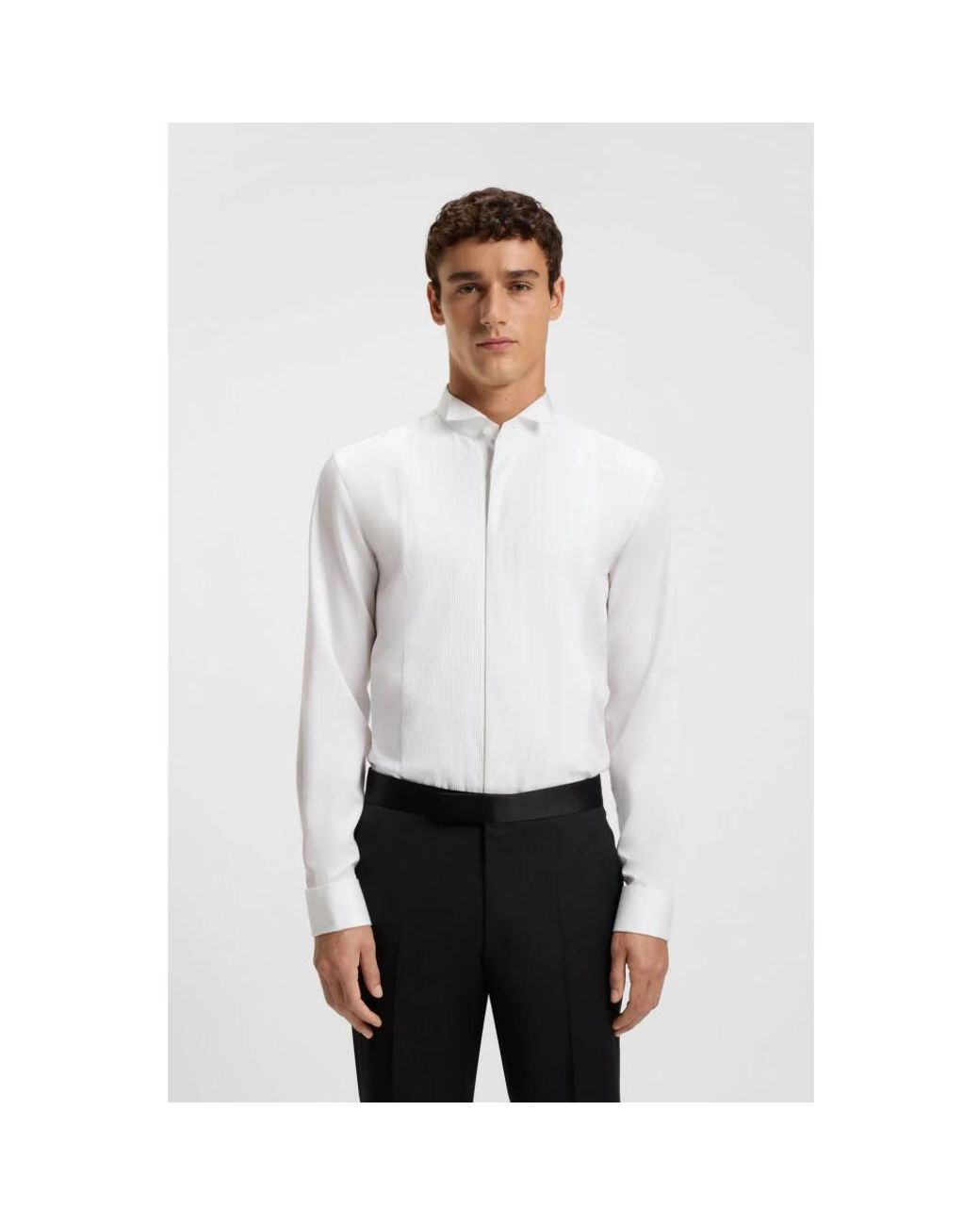 Boss White Formal Shirts for men