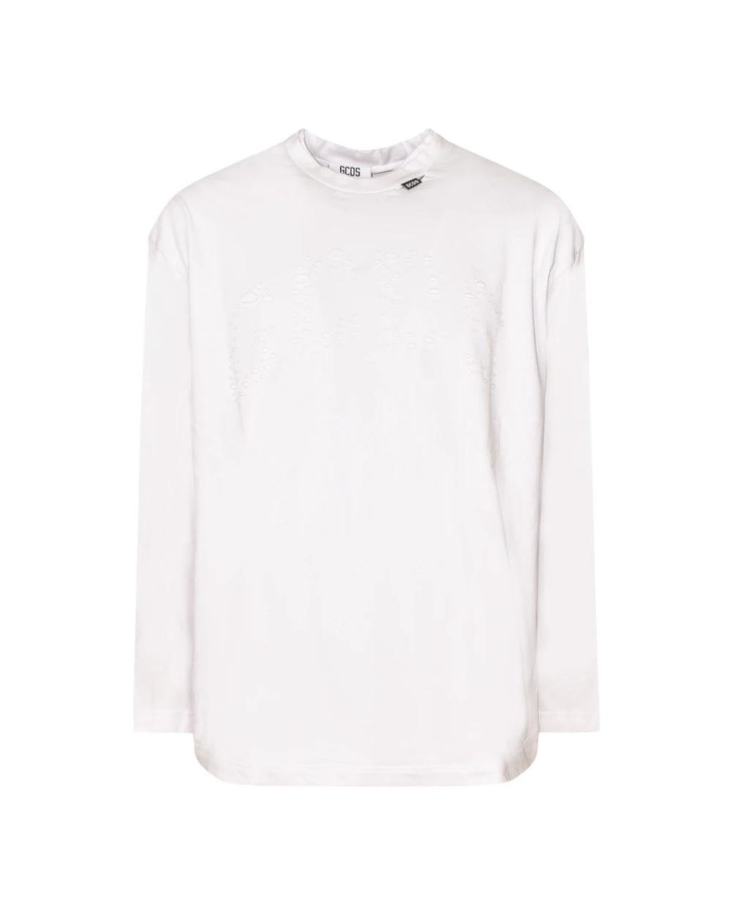 Gcds White Long Sleeve T-Shirts for men