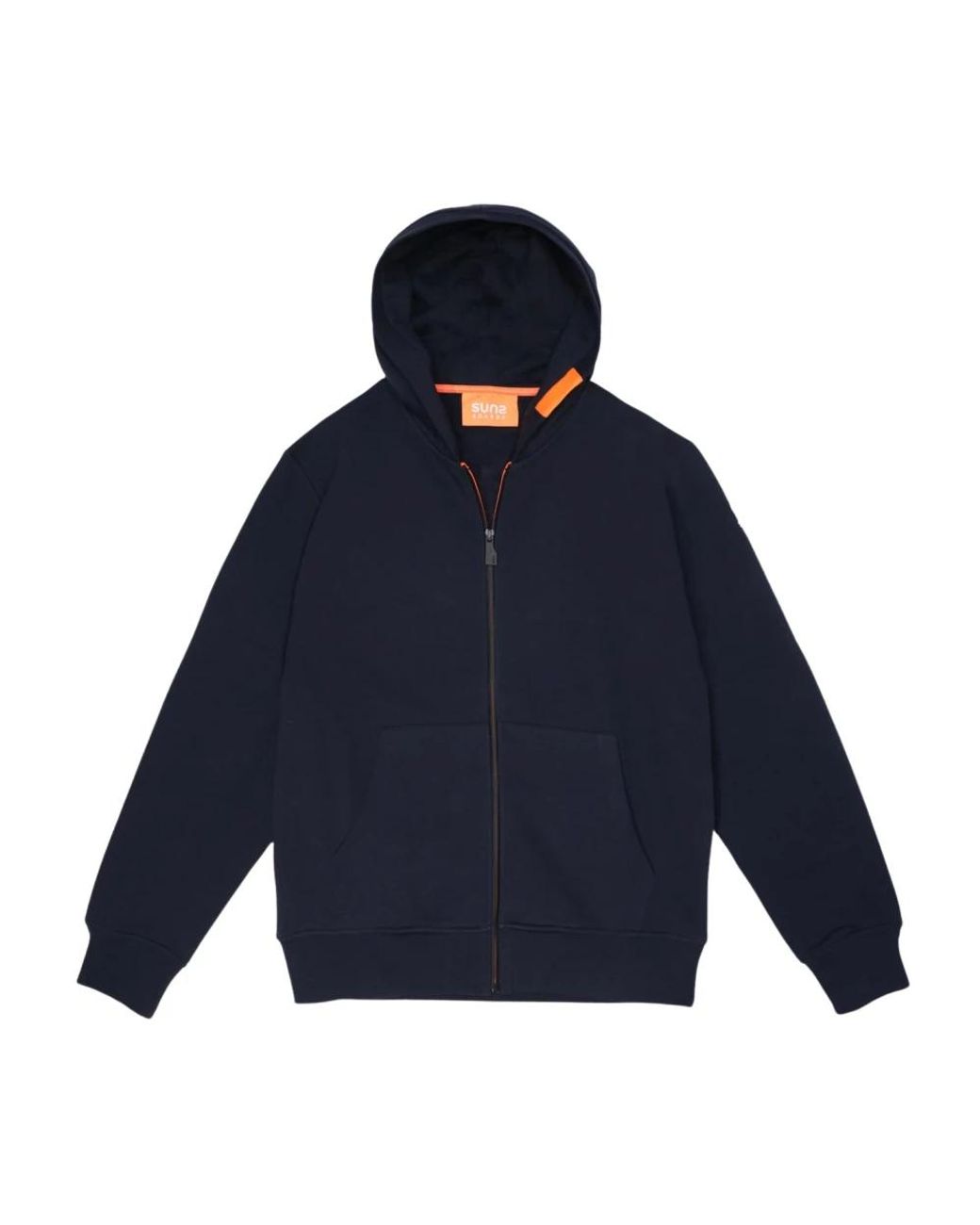Suns Hoodies & Sweatvesten ,Blauw ,Katoen Comfortabele Hoodie Voor Zonnige Dagen in het Blue voor heren