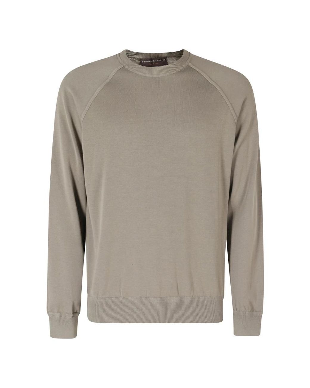 FILIPPO DE LAURENTIIS Gray Round-Neck Knitwear for men
