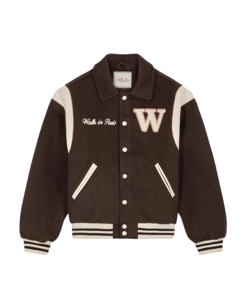 Walk In Paris Brown Bomber Jackets for men