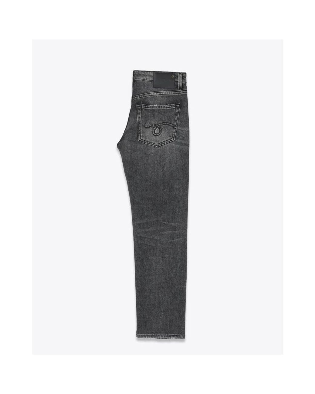 R13 Gray Cropped Jeans