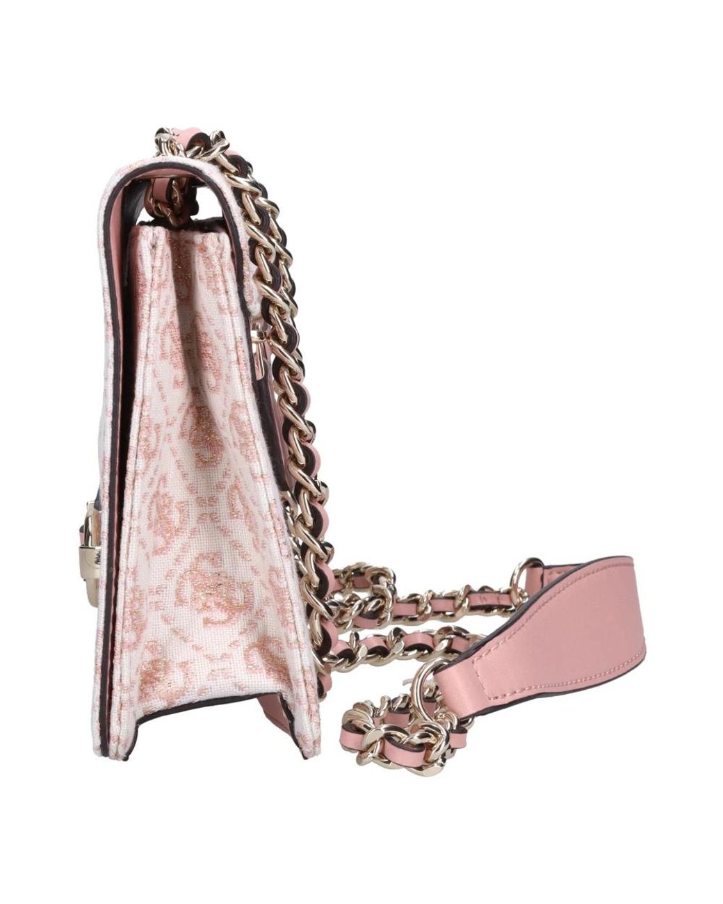 Guess Pink Izzy Convertible Crossbody Flap