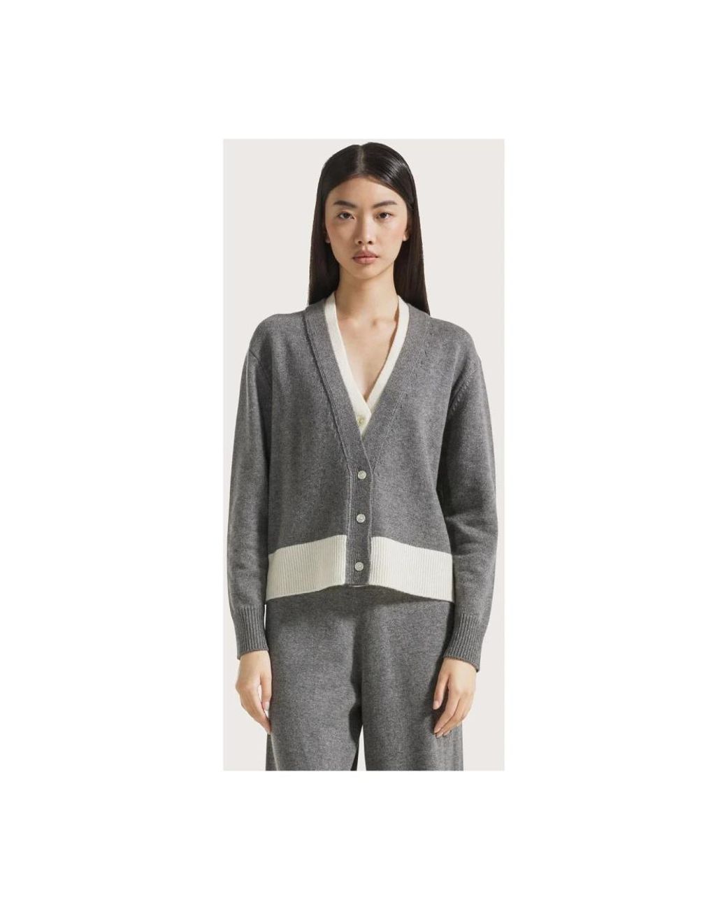 Cardigans Seventy en coloris Gray