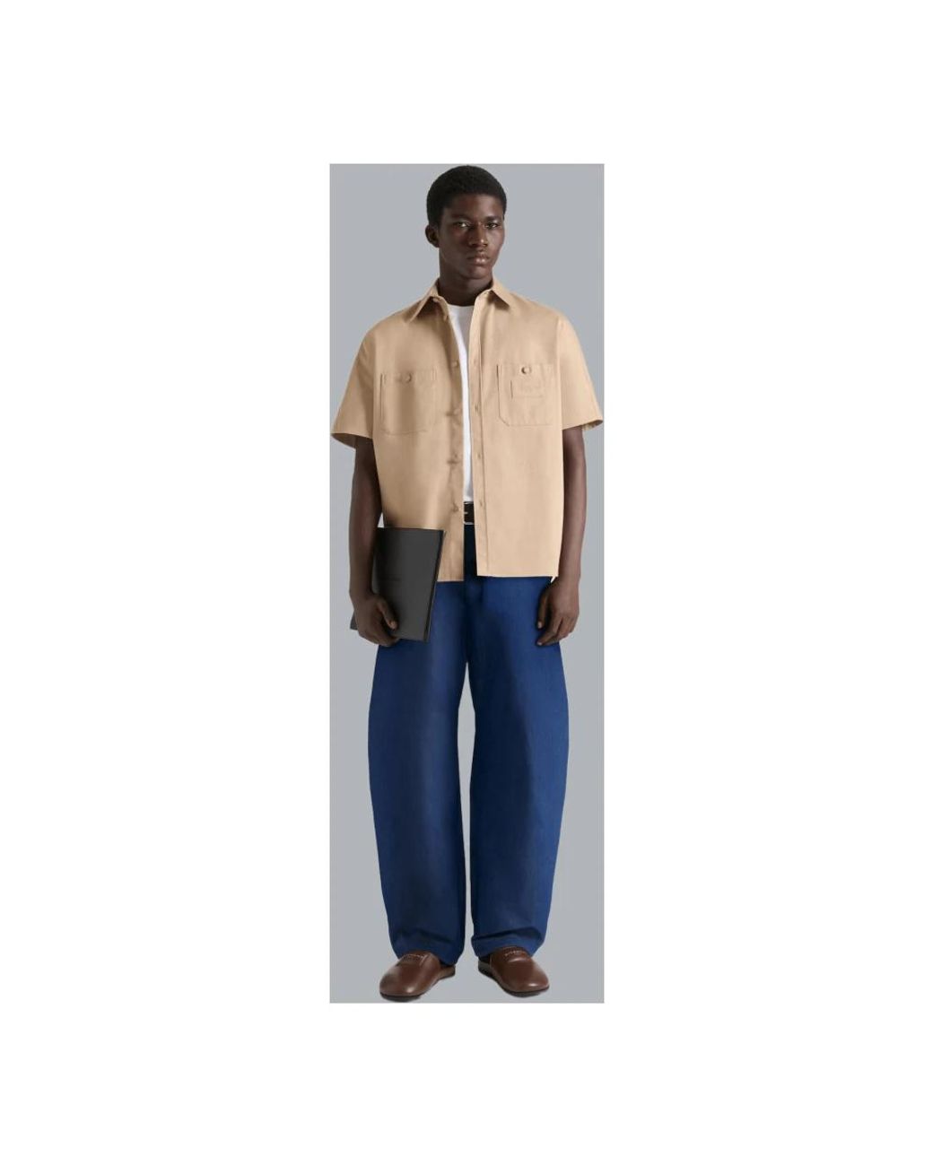 Givenchy Natural Short Sleeve Shirts for men