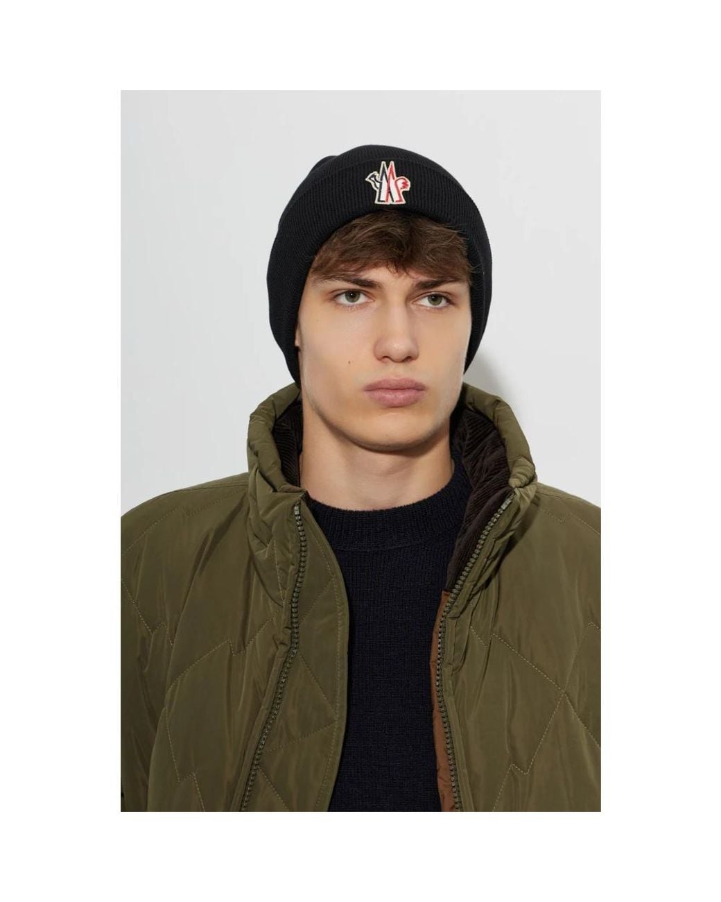Moncler Grenoble Après-Ski Mütze in Black für Herren
