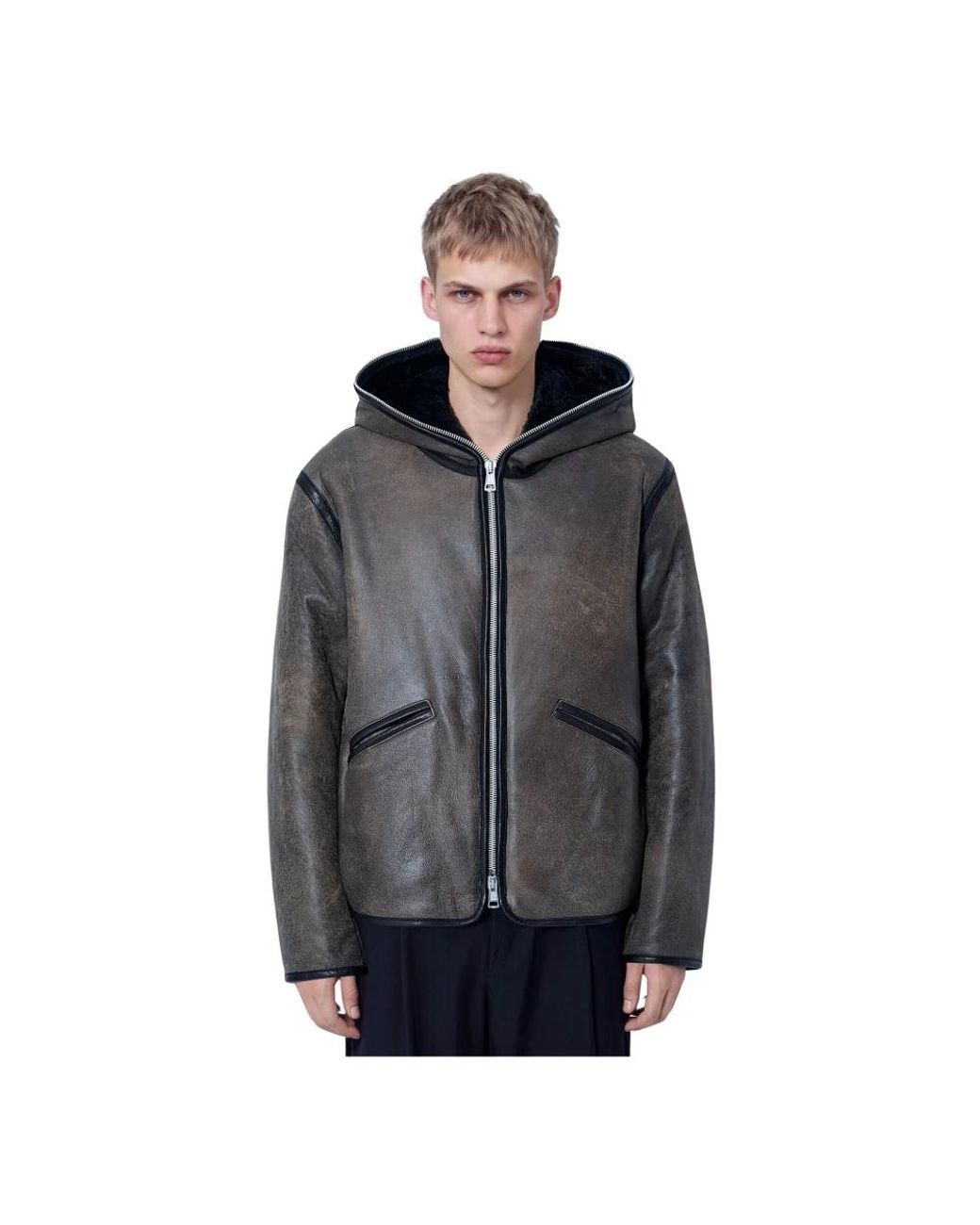 Our Legacy Gray Faux Fur & Shearling Jackets for men