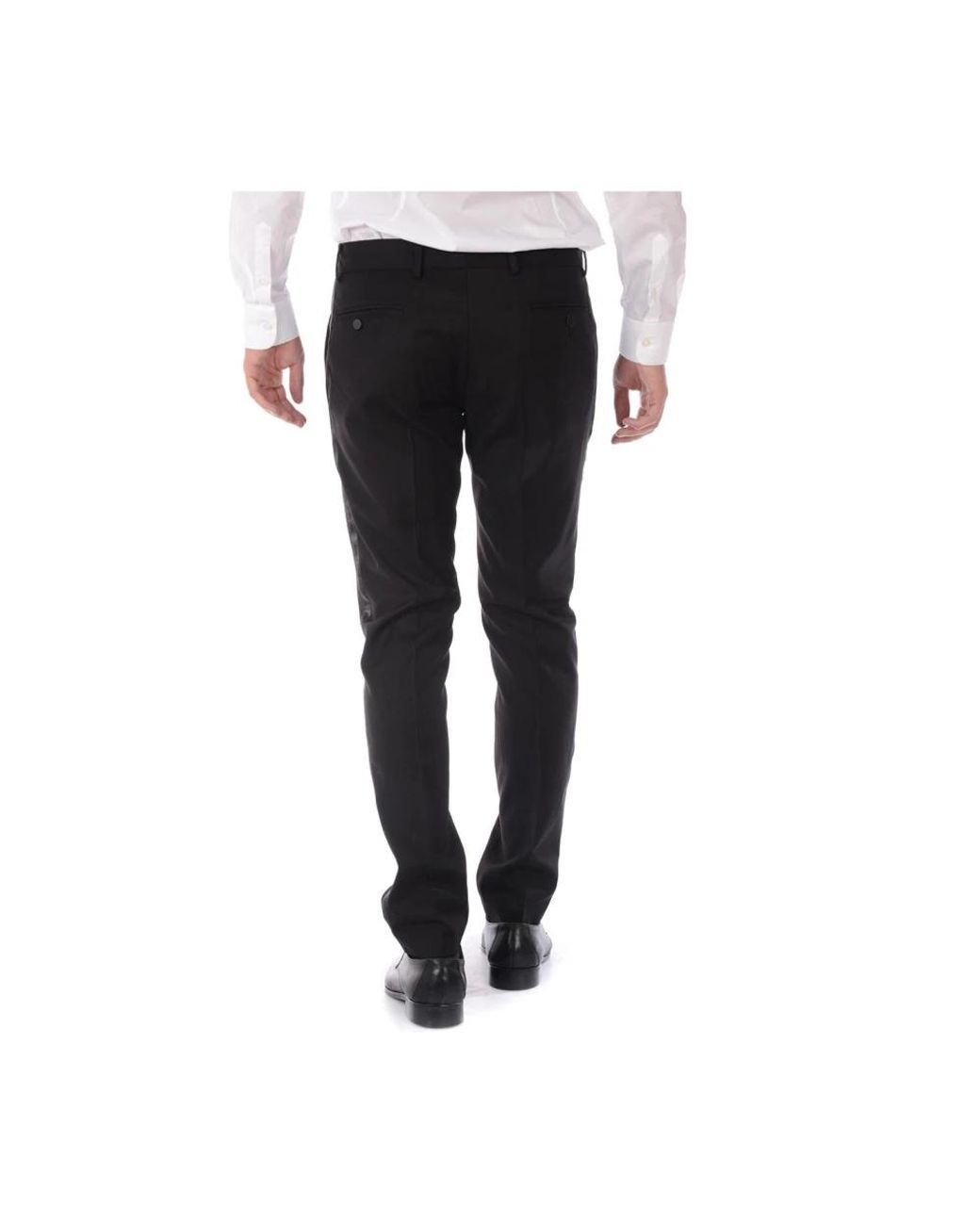 Daniele Alessandrini Black Suit Trousers for men