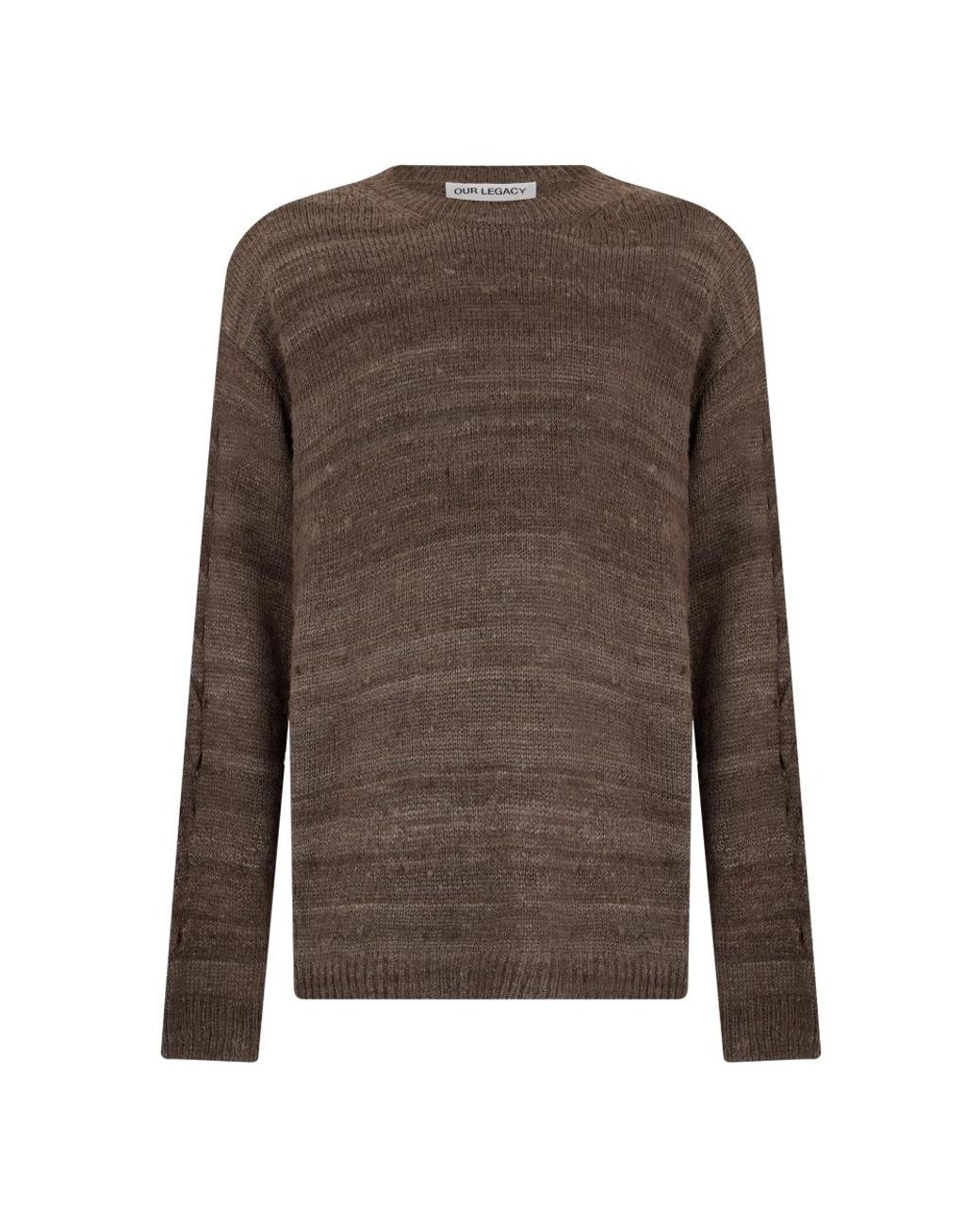 Our Legacy Brown Round-Neck Knitwear for men