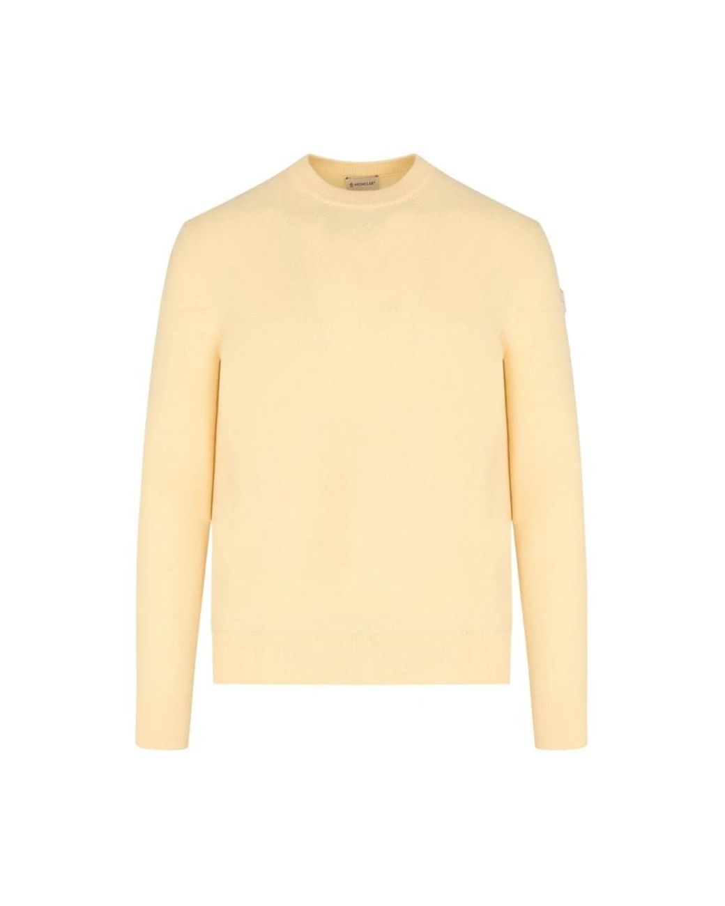 Moncler Natural Round-Neck Knitwear for men