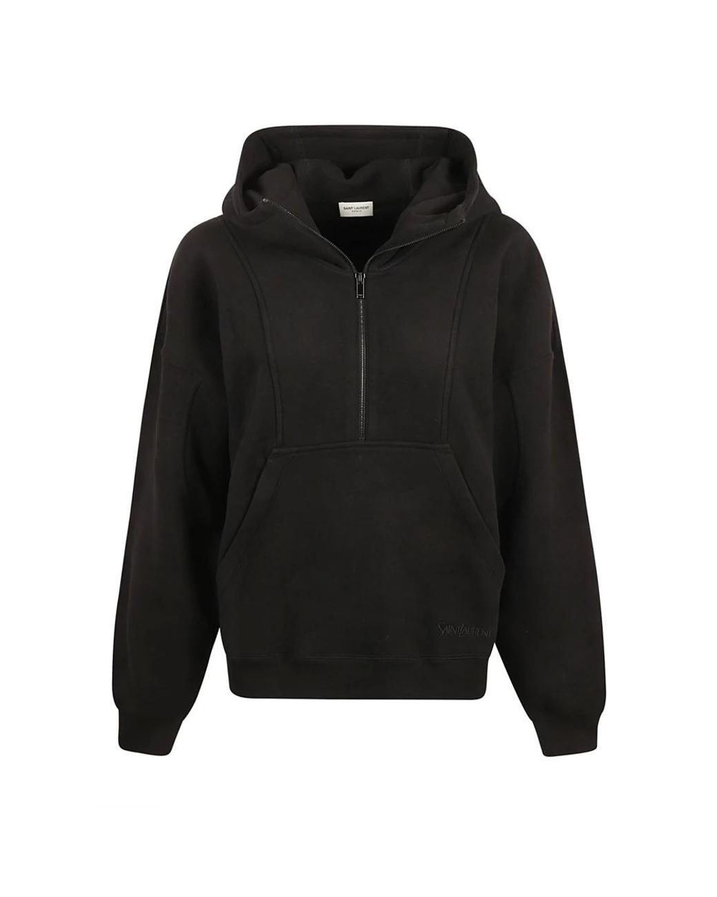 Saint Laurent Hoodies & Sweatvesten ,Zwart ,Katoen Katoenen Hoodie in het Black