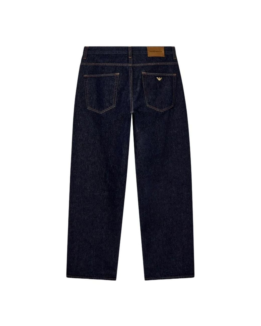 Emporio Armani Blue Straight Fit Jeans for men