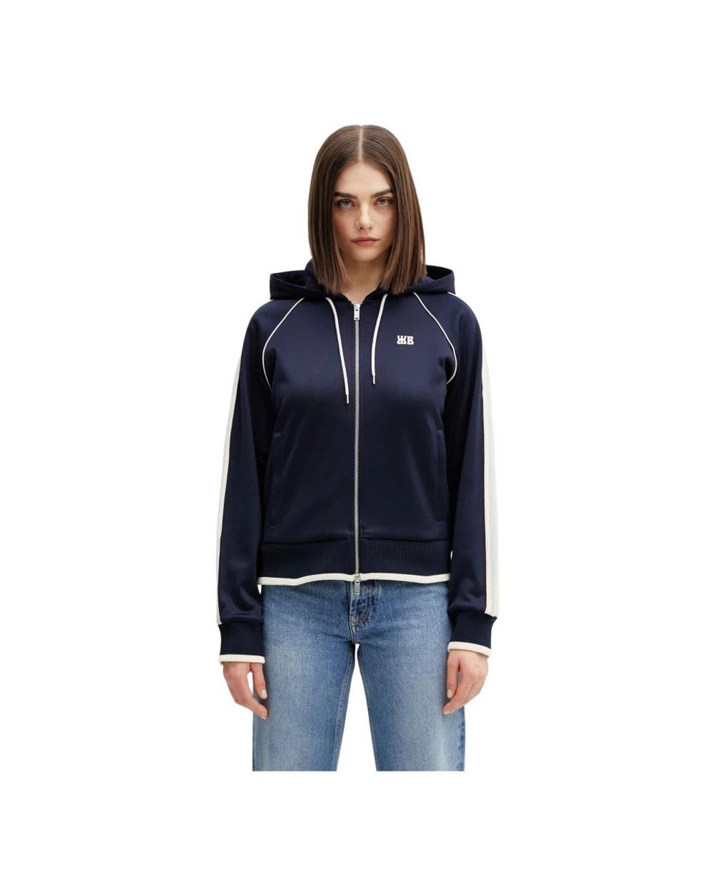Wales Bonner Anthem Zip-Up Sweatshirt in het Blue