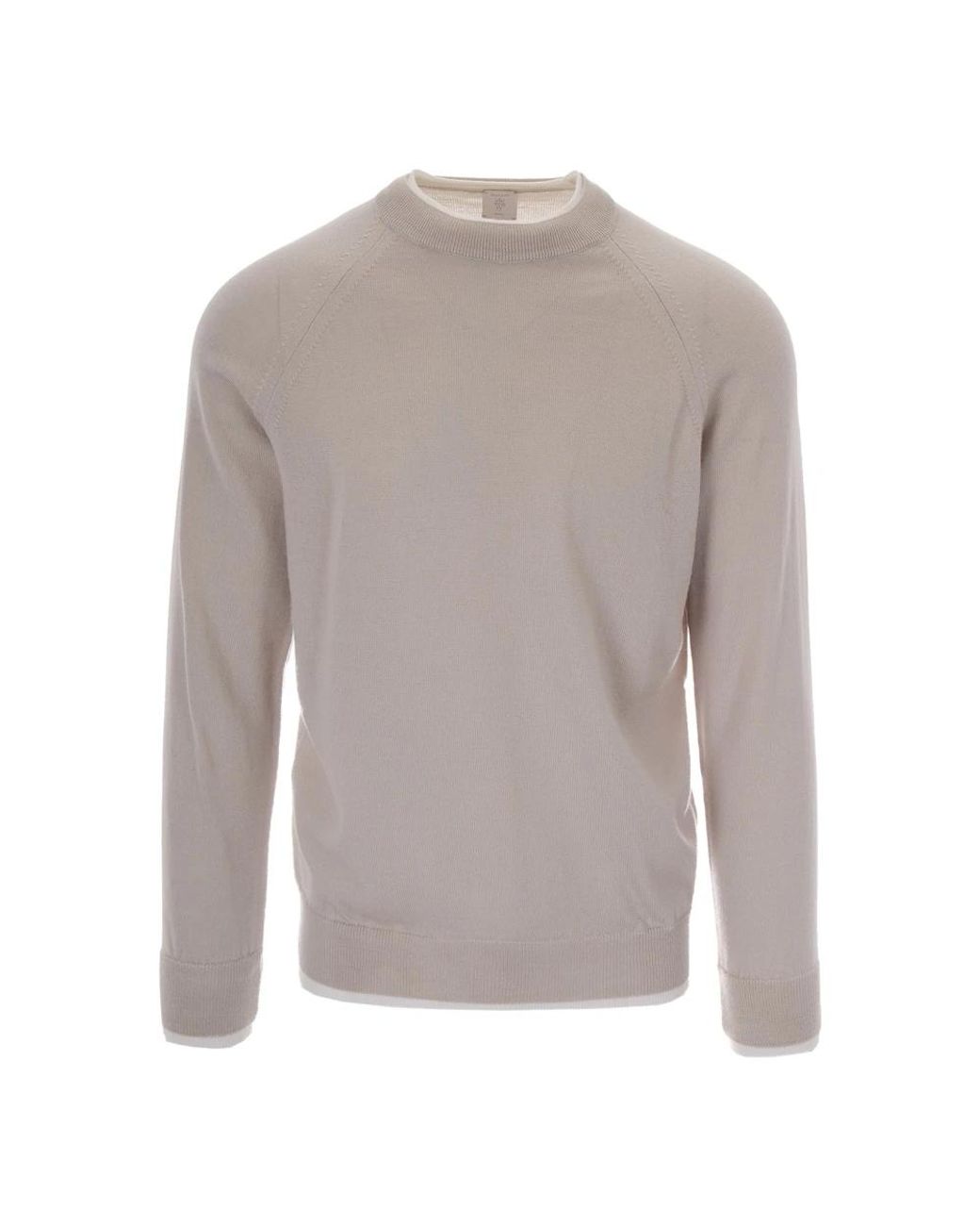 Eleventy Gray Round-Neck Knitwear for men