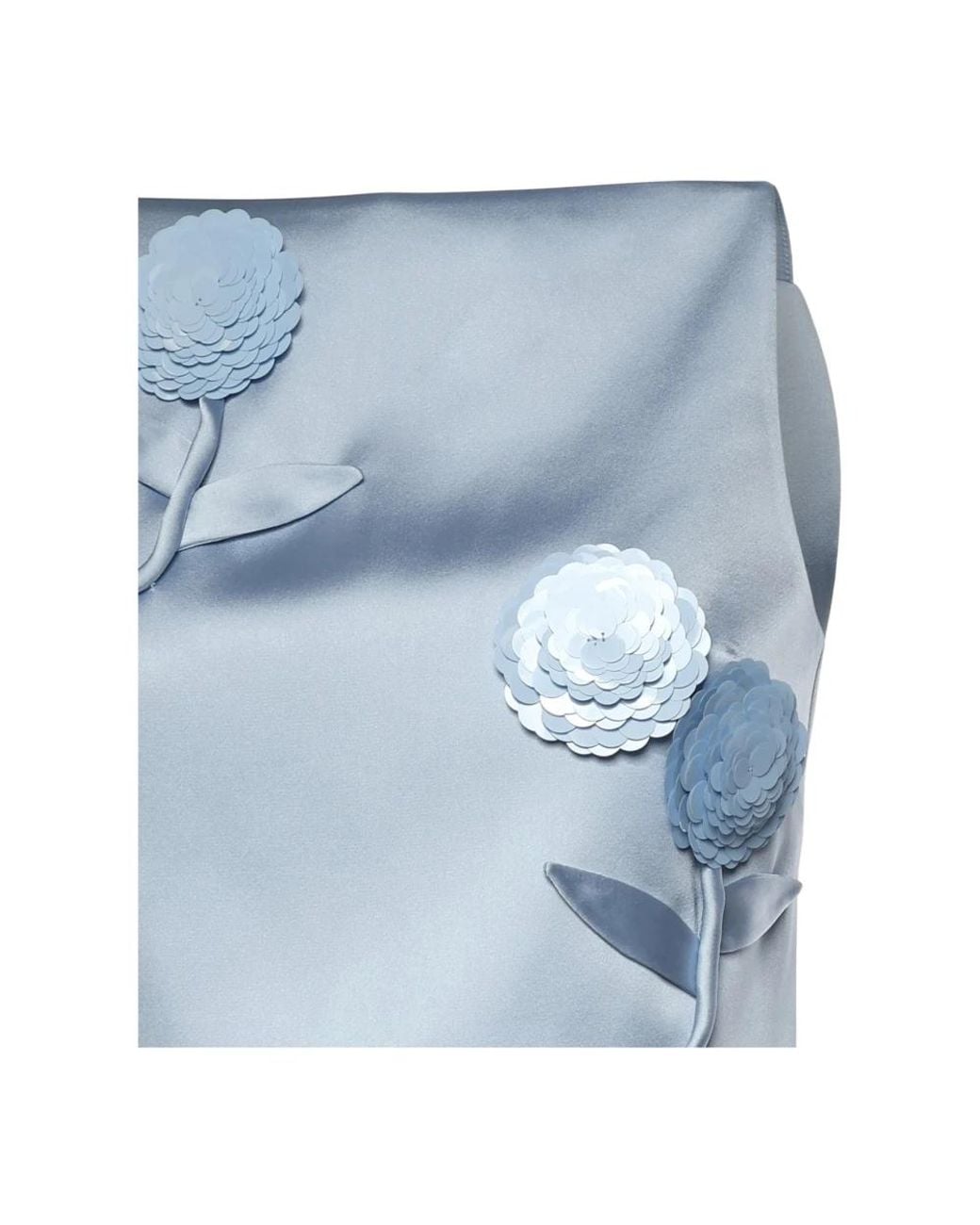 Self-Portrait Blue Sleeveless Tops
