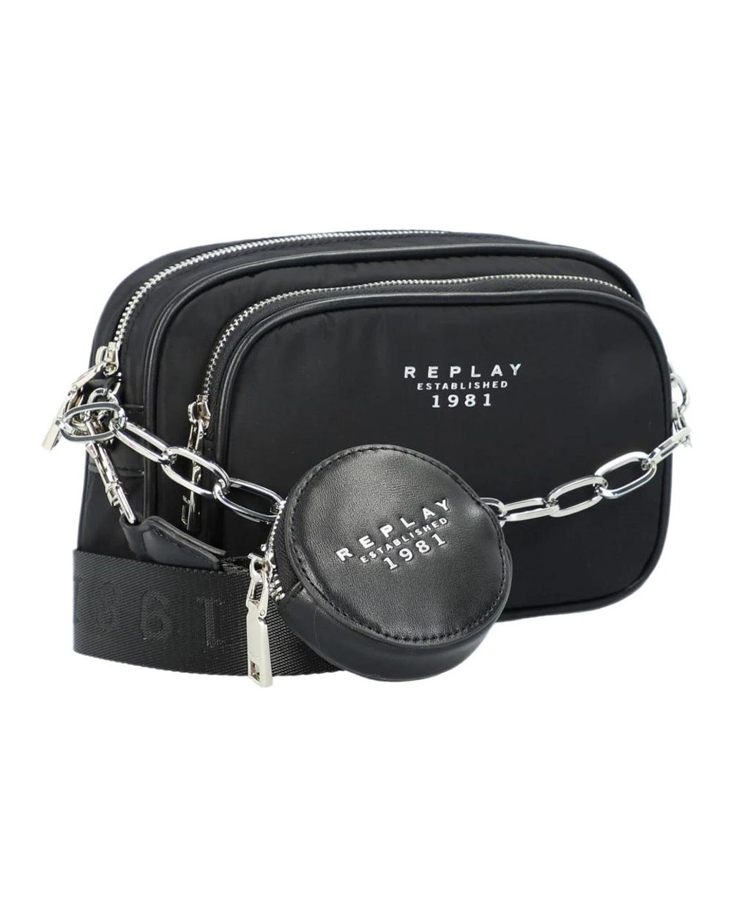 Replay Black Cross Body Bags