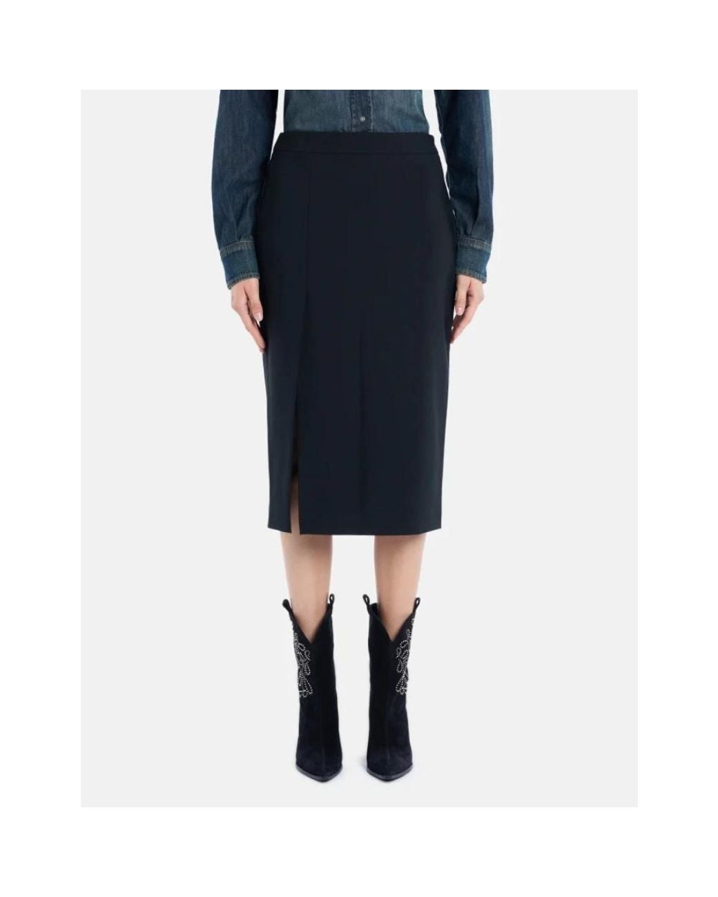 Dondup Black Midi Skirts