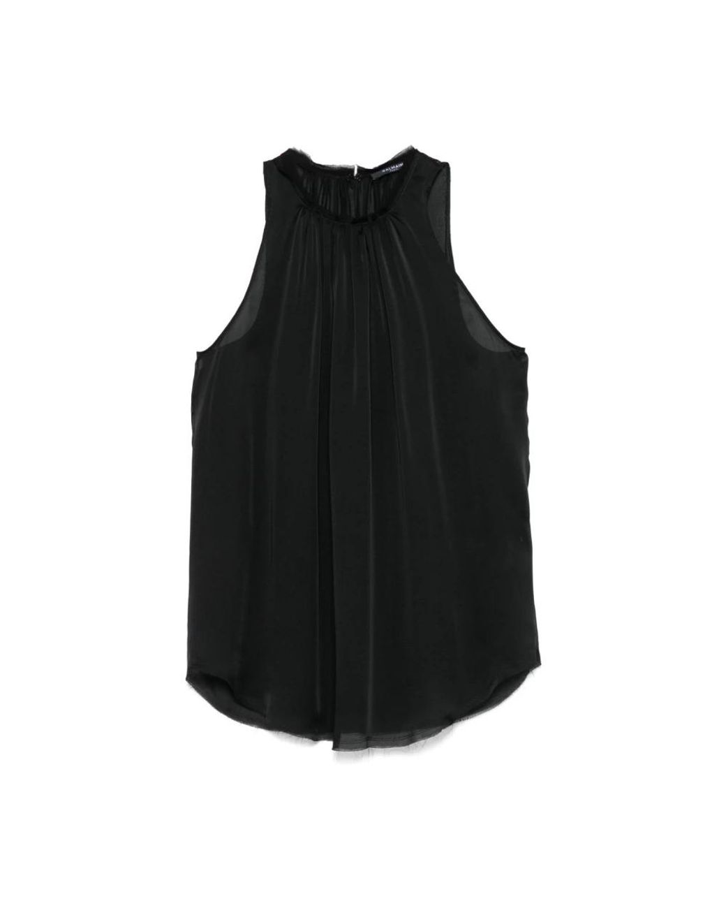 Balmain Sleeveless Tops in het Black