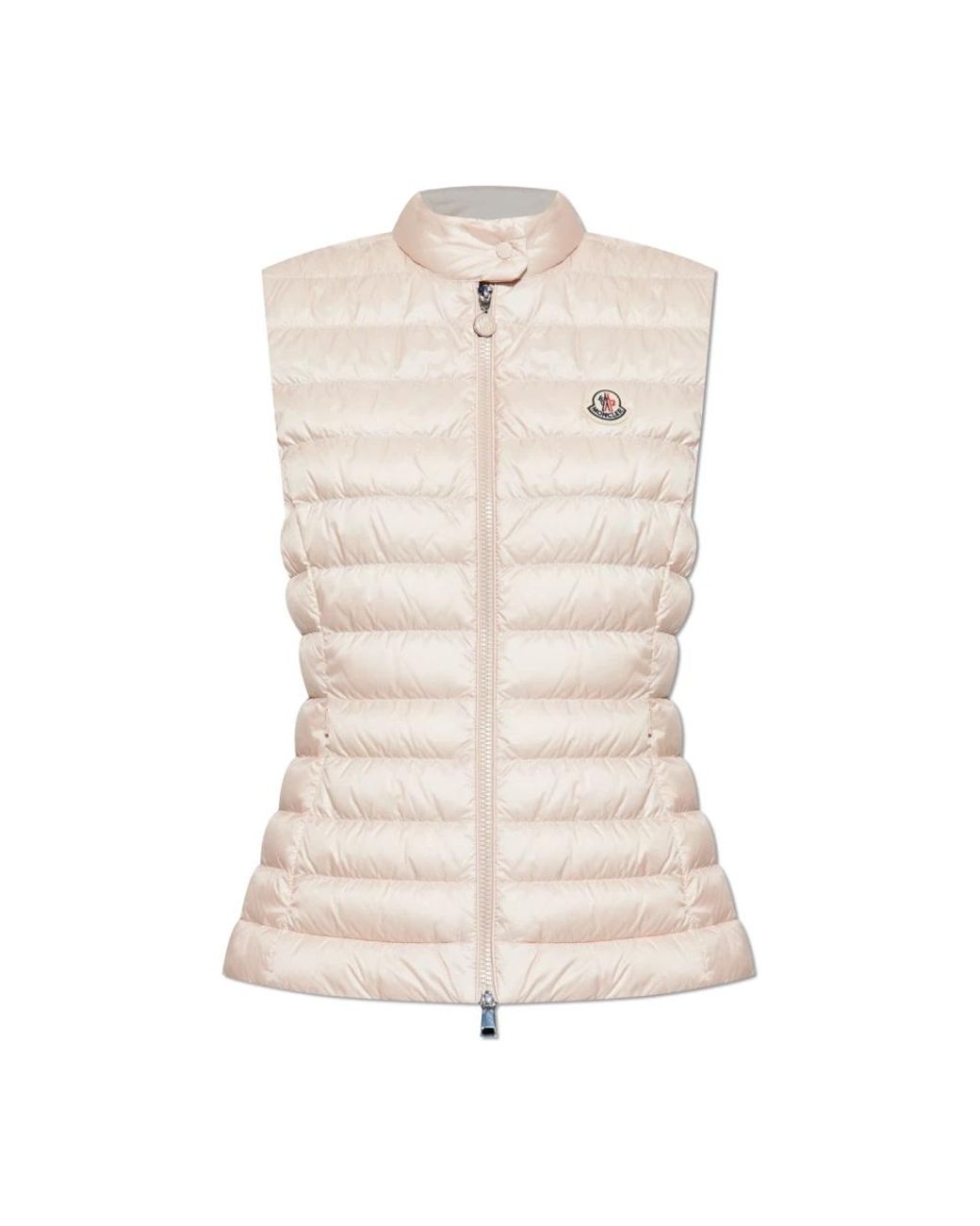 Moncler Jassen ,Roze ,Leer Donsvest Igens in het Natural