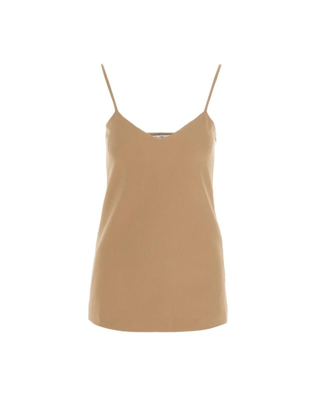 Max Mara Brown Sleeveless Tops