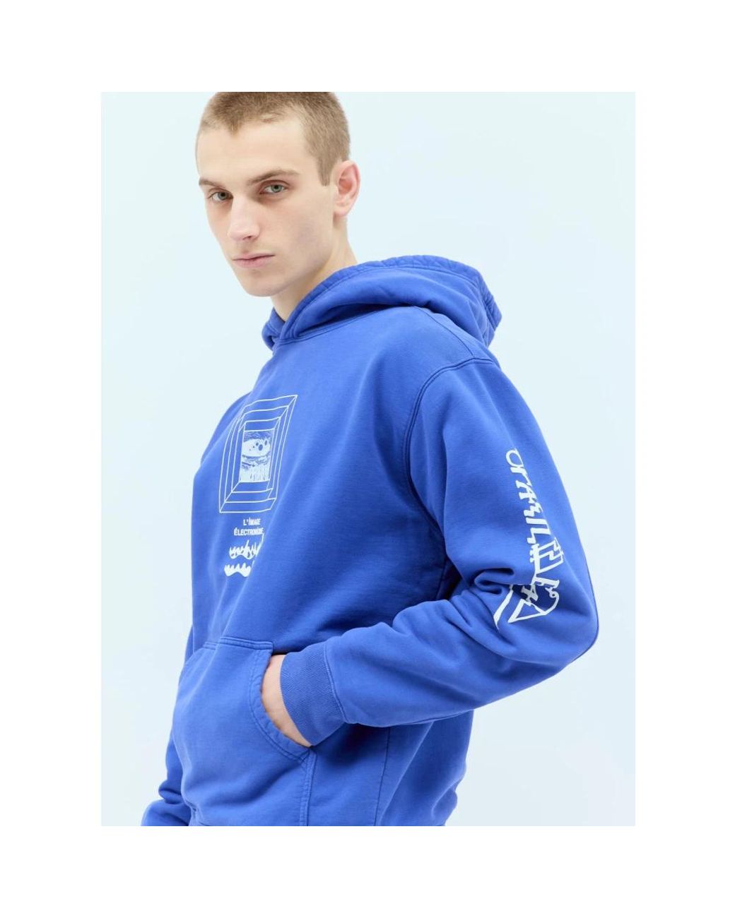 Brain Dead Blue Hoodies for men