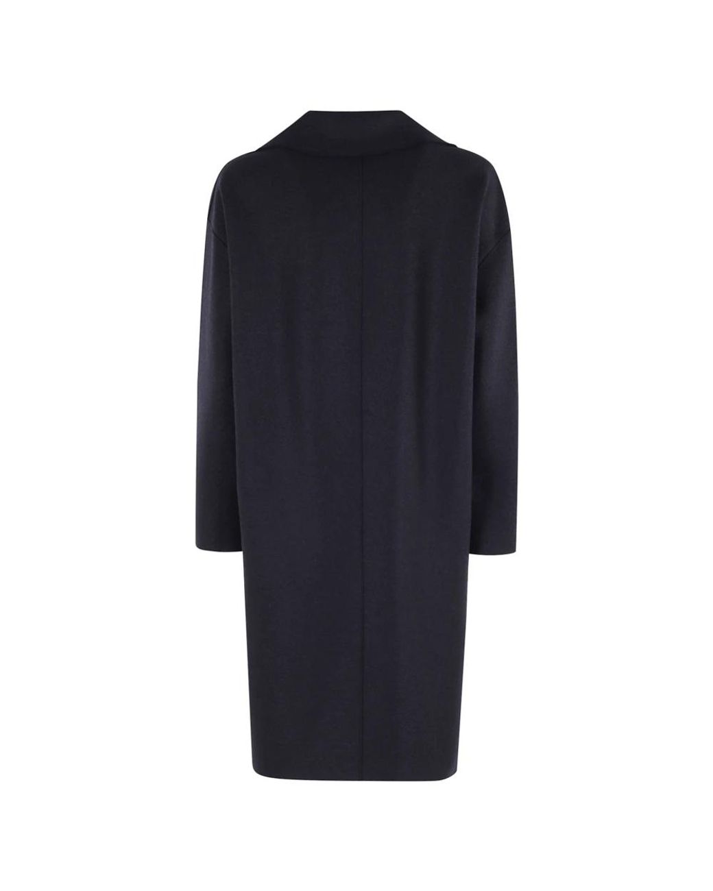 Harris Wharf London Blue Double-Breasted Coats