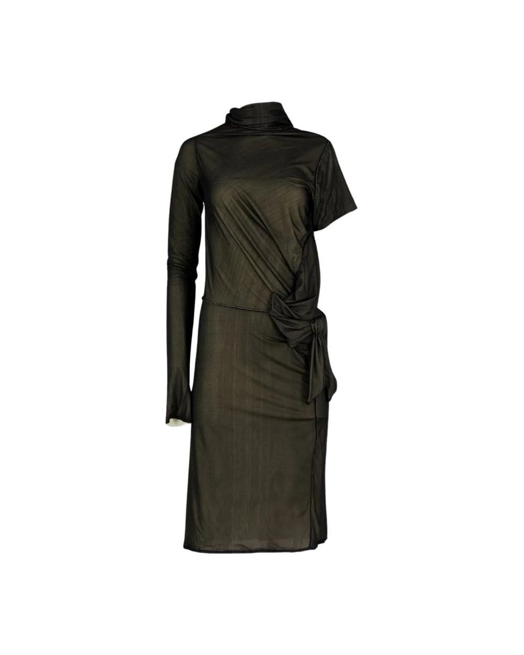 Maison Margiela Black Midi Dresses
