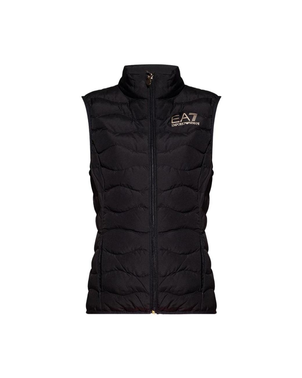 EA7 Black Isolierte Weste mit Logo