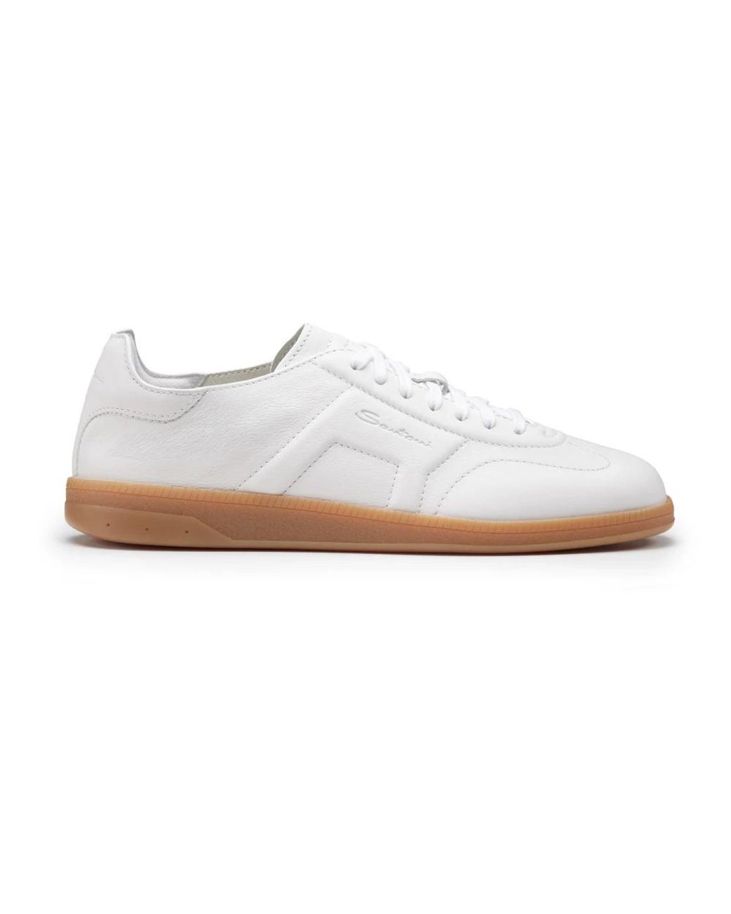 Santoni Dbs Oly in het White voor heren