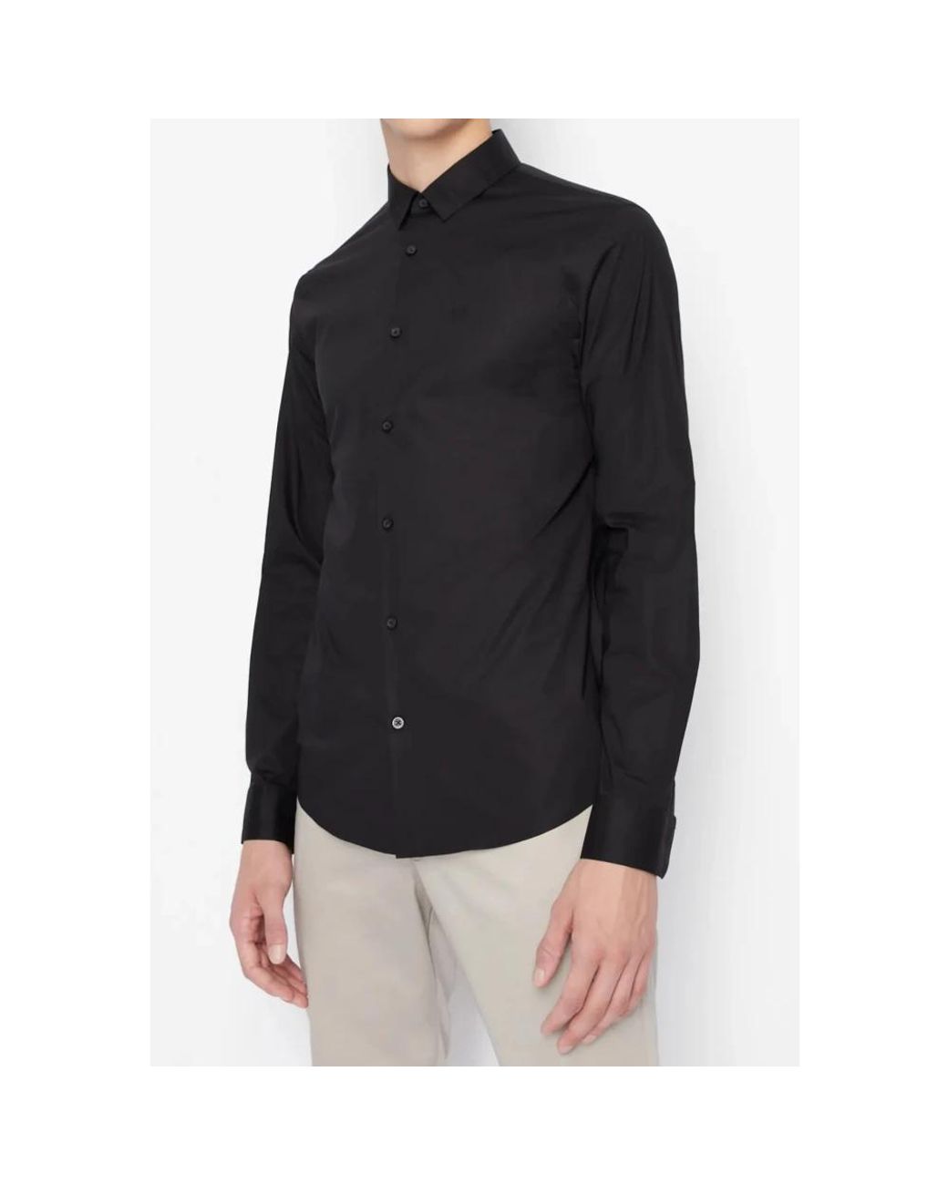 ARMANI EXCHANGE Black Casual Shirts for men