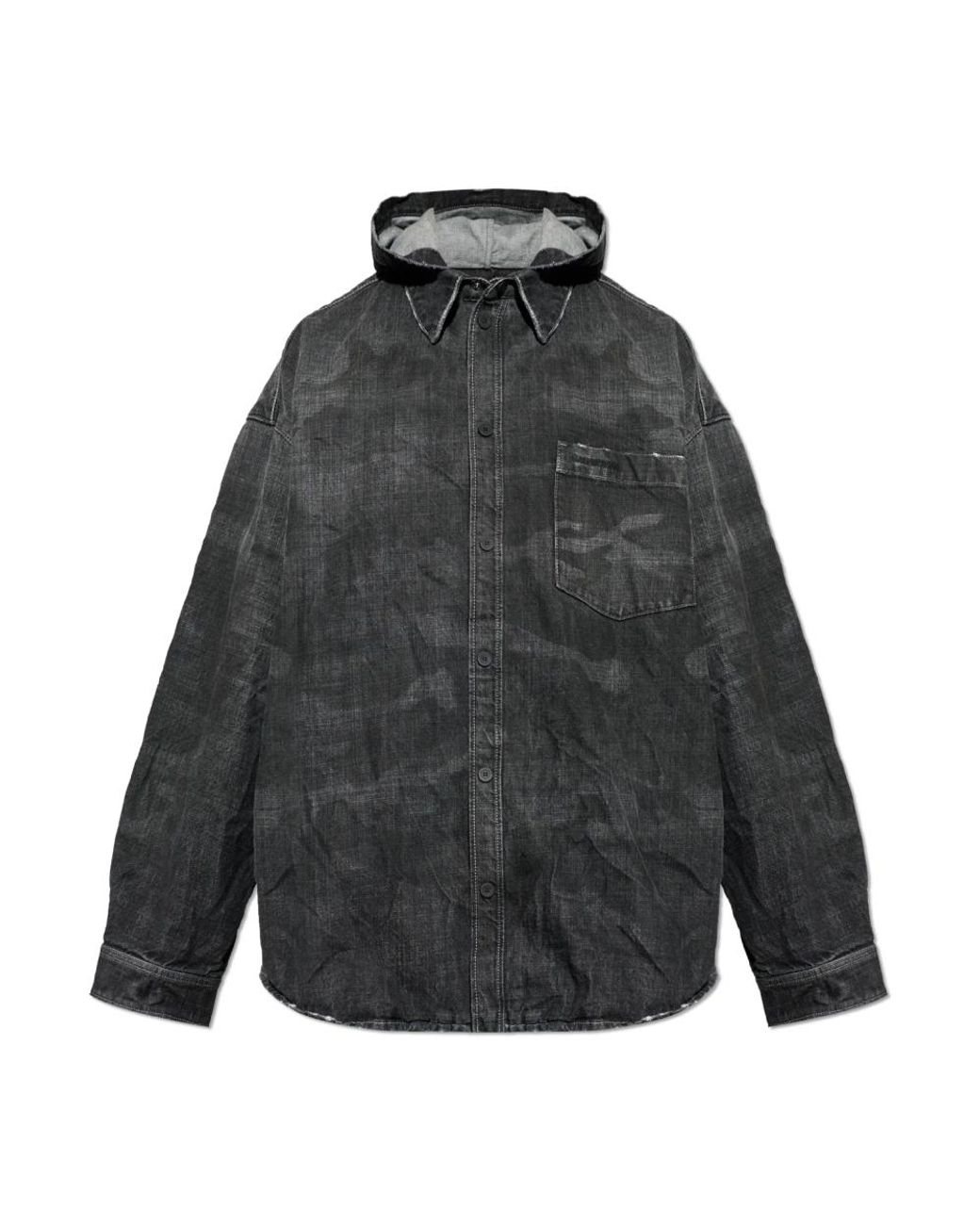 Balenciaga Gray Denim Jackets for men