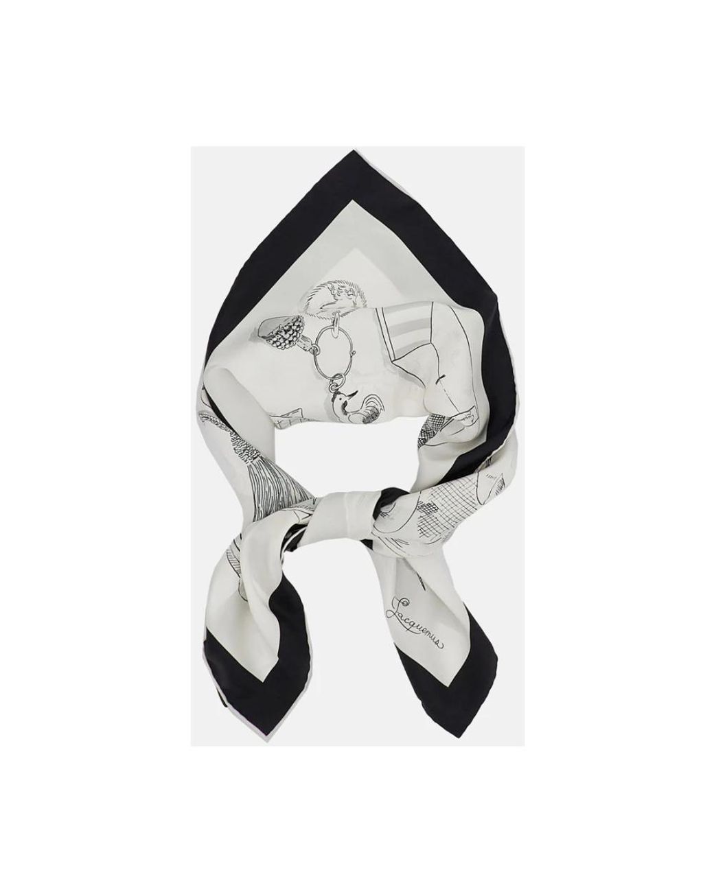Jacquemus Metallic Silk Scarves