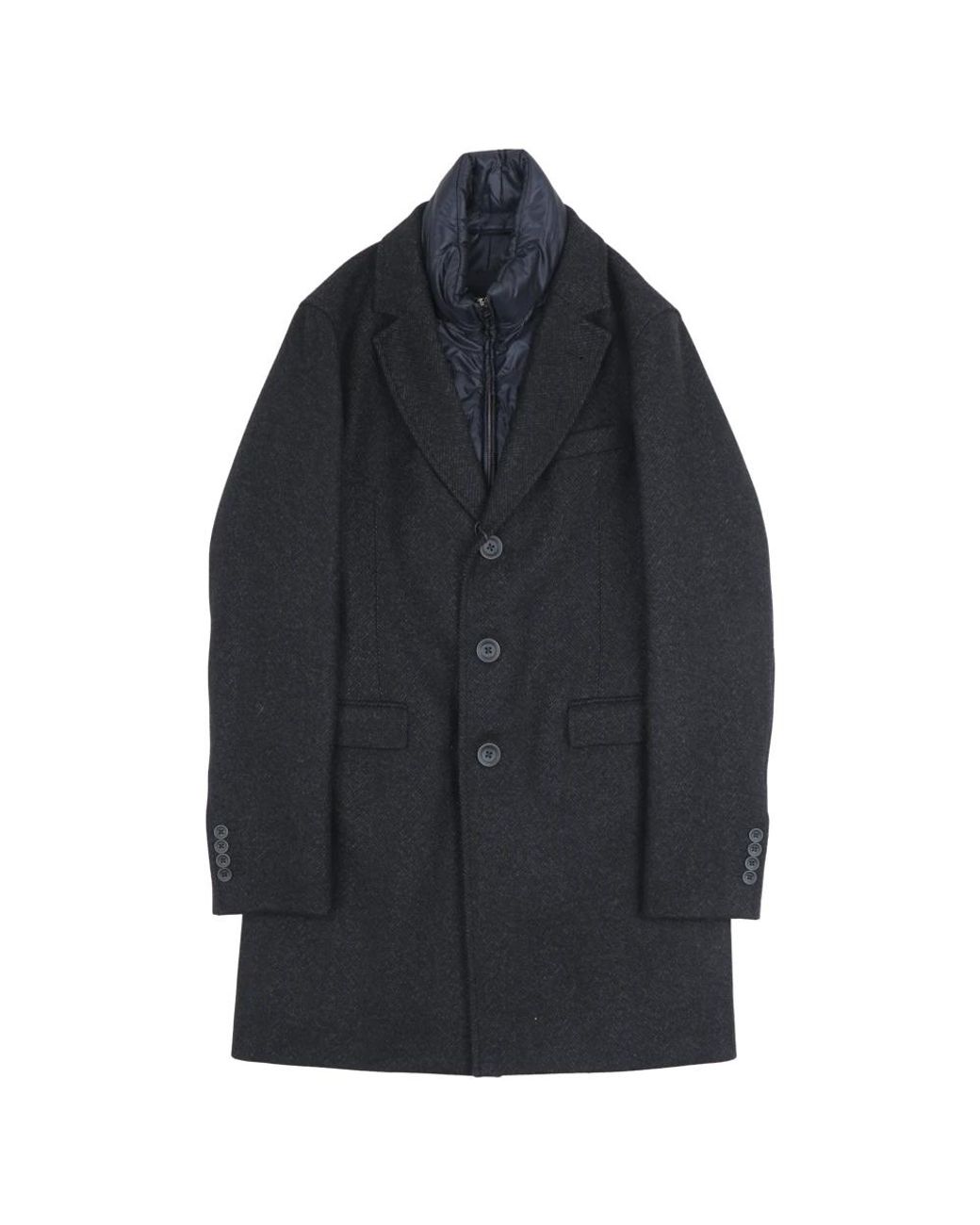 Herno Blue Single-Breasted Coats for men