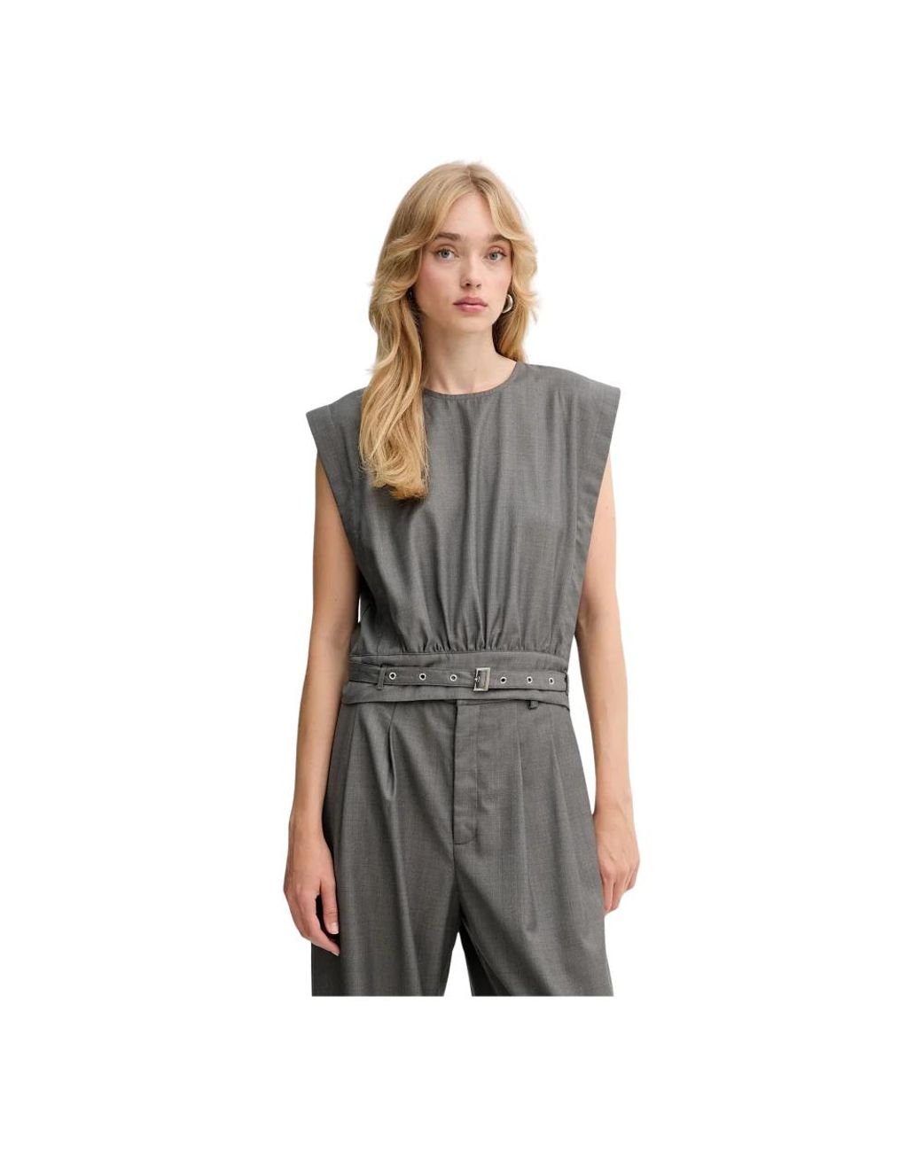Gestuz Blouse Met Riem in het Gray