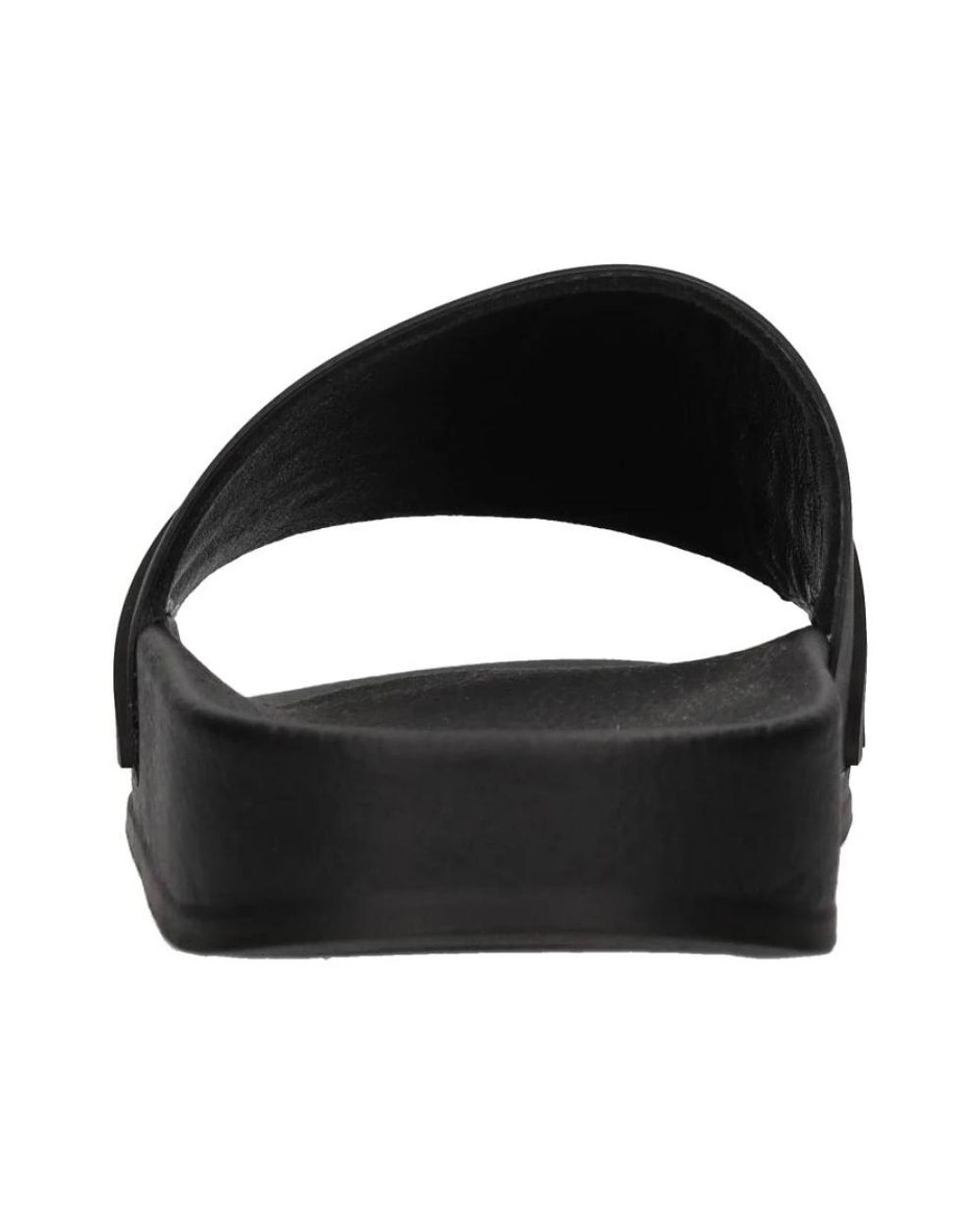 Gcds Schoenen ,Zwart ,Leer Logo Chain Slippers in het Black voor heren