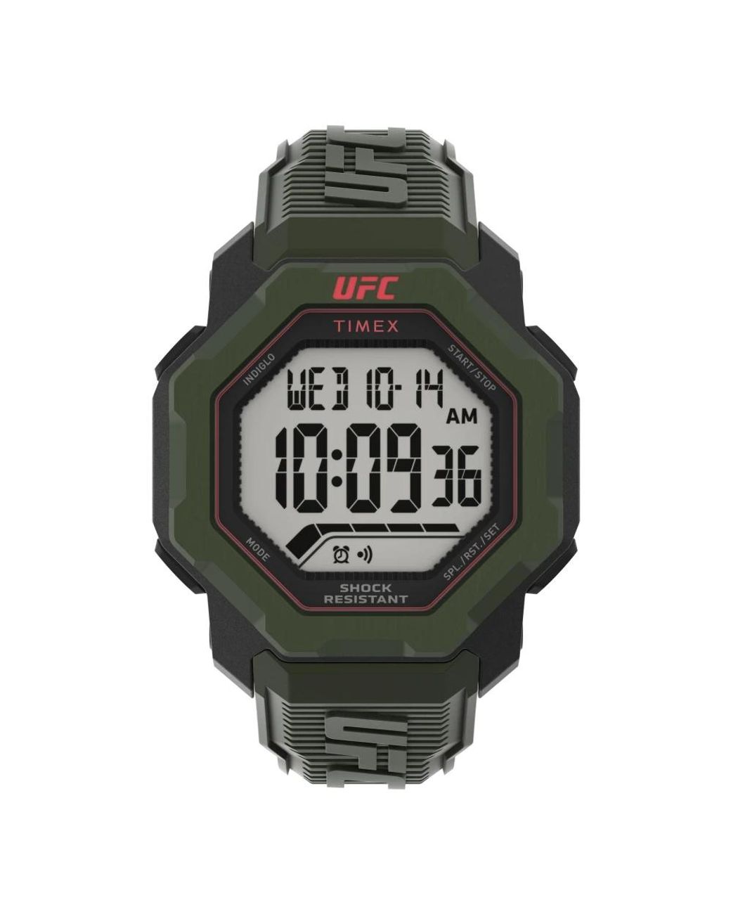 Timex Accessoires ,Groen ,Ufc Knockout Digitaal Horloge in het Gray voor heren