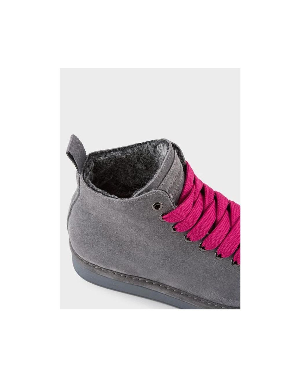 Pànchic Gray Lace-Up Boots